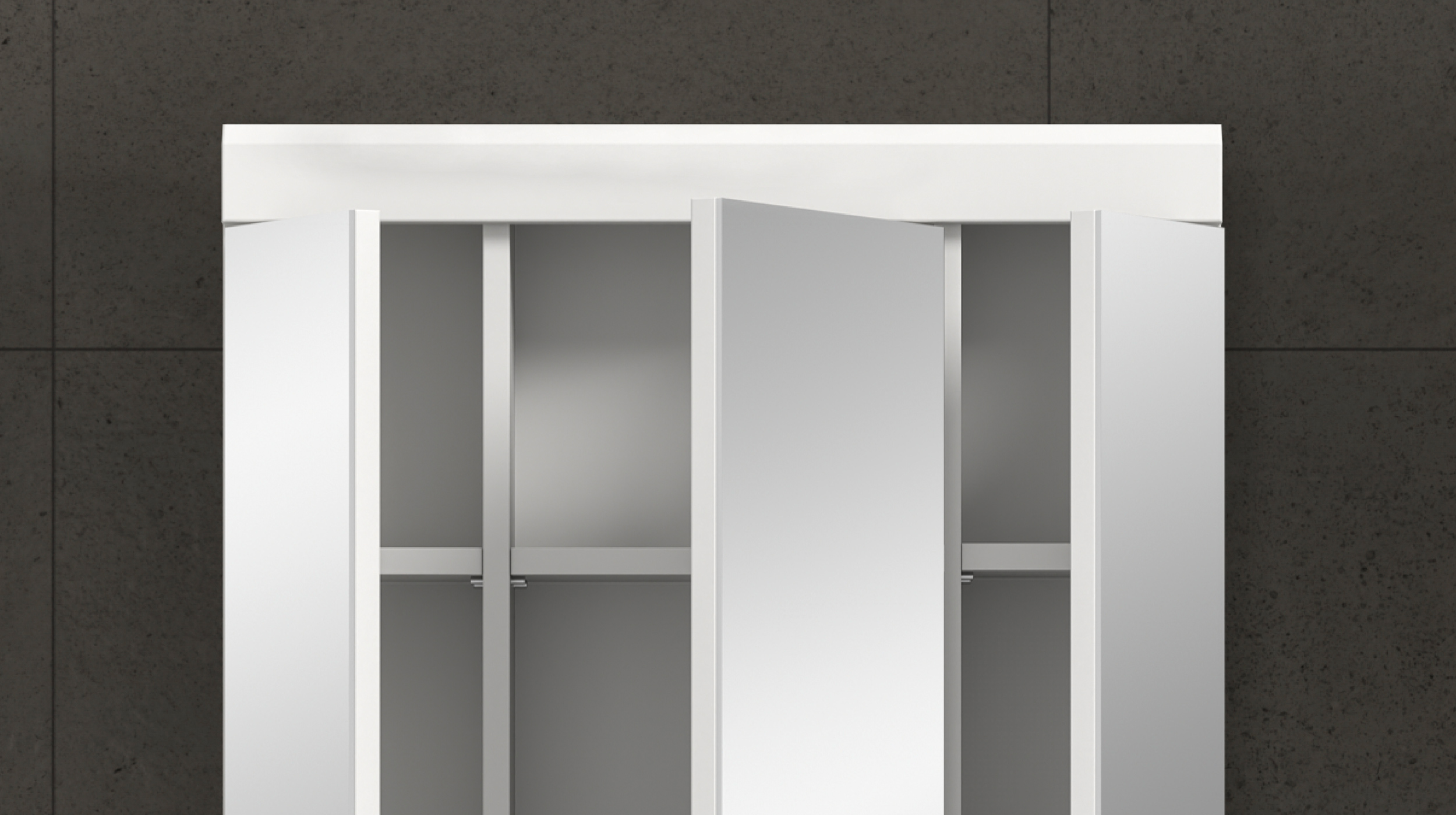 Spiegelschrank weiß hochglanz 60 cm - SCOUT