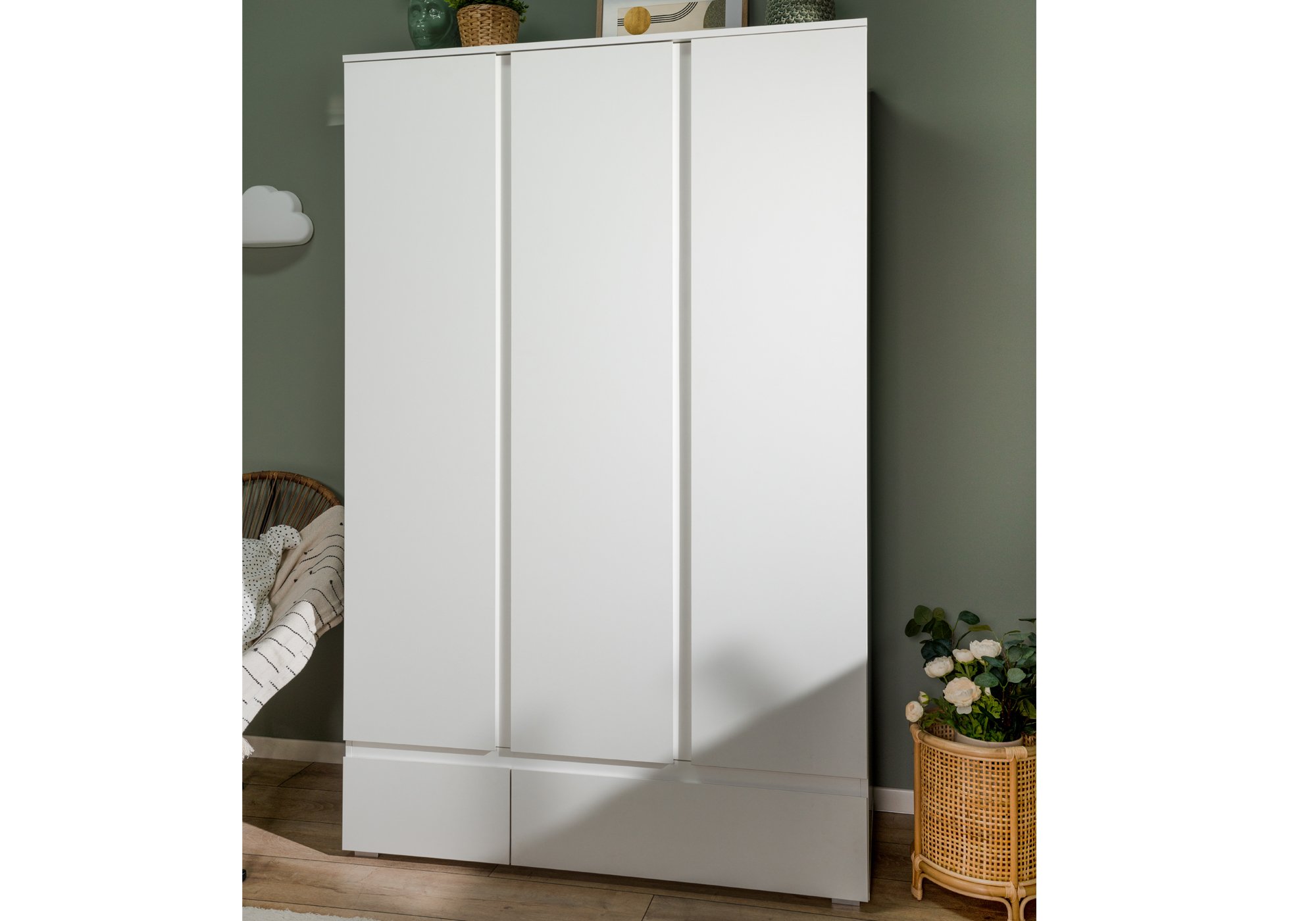 Kleiderschrank weiß 120 cm - IMAGE