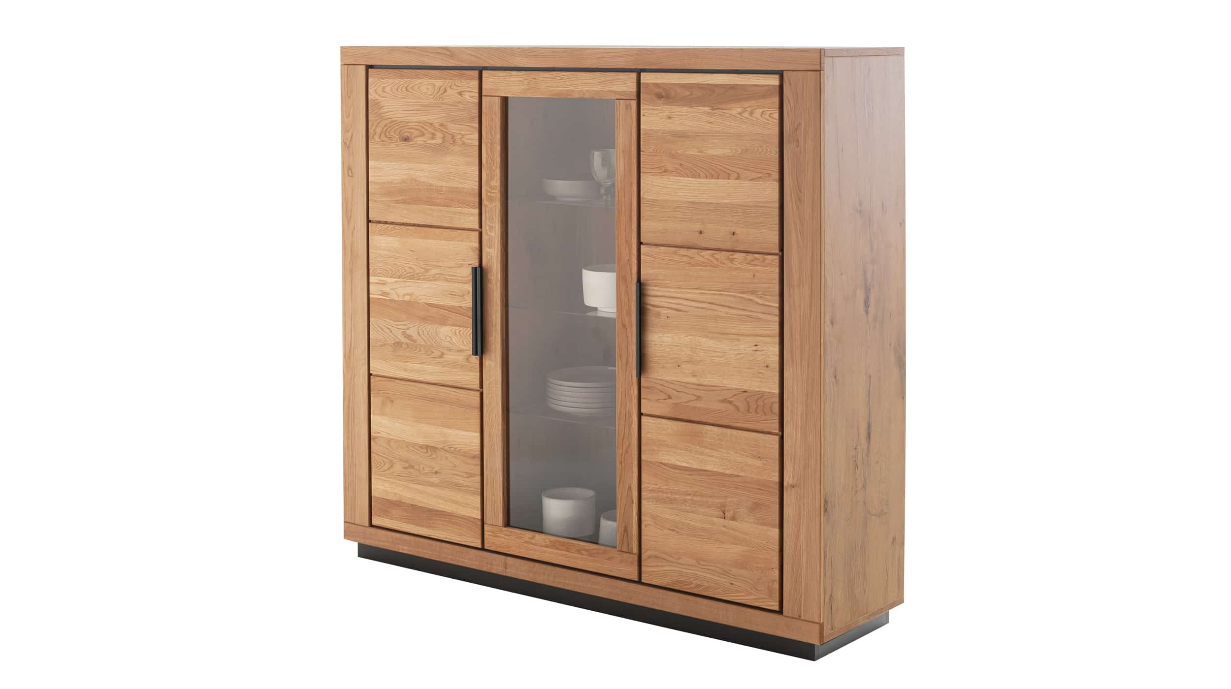 Highboard Wildeiche teilmassiv geölt 153 cm - GRENO