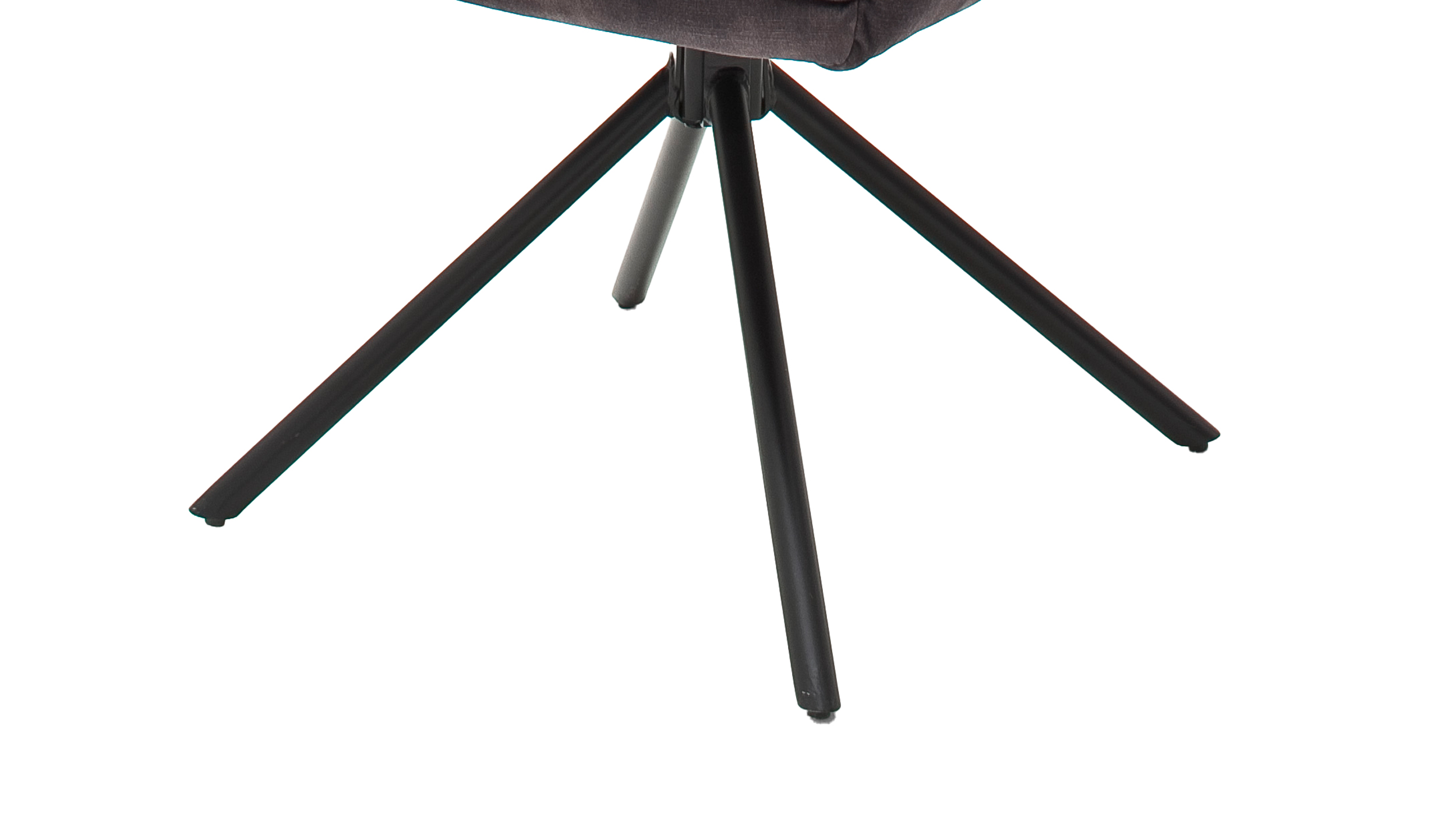 Armlehnstuhl anthrazit Drehstuhl Veloursoptik - OTTAWA