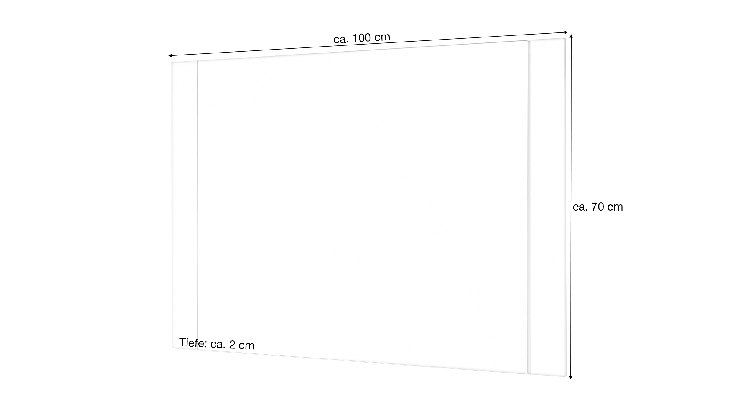 Wandspiegel beige 100 x 70 cm - LITUMO