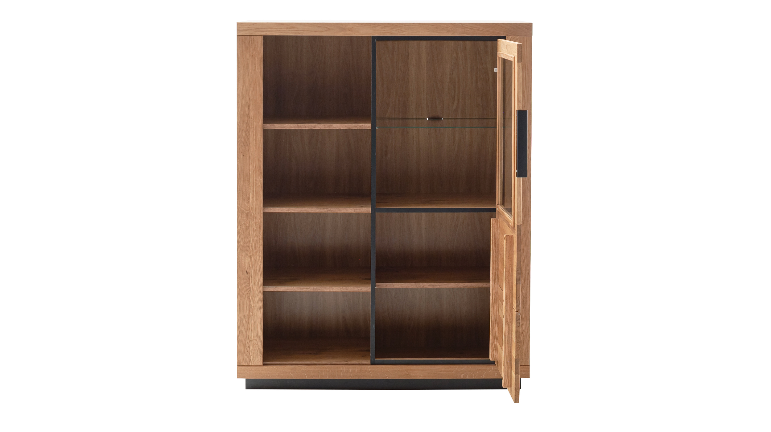 Highboard Wildeiche teilmassiv geölt 98 cm - GRENO