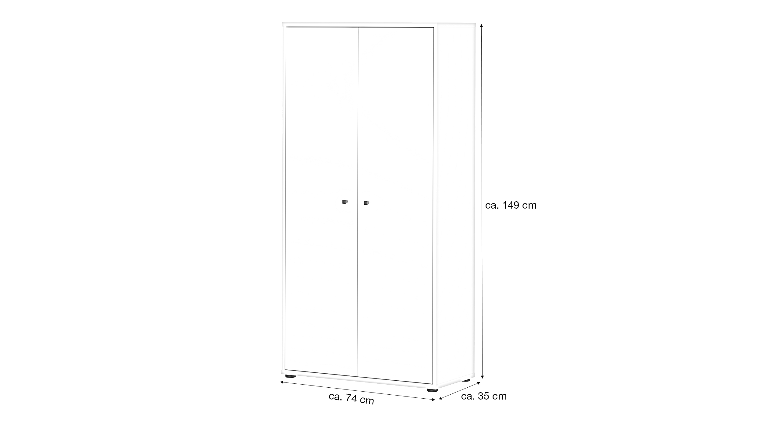 Mehrzweckschrank beige 74 x 35 cm - TEMPRA 