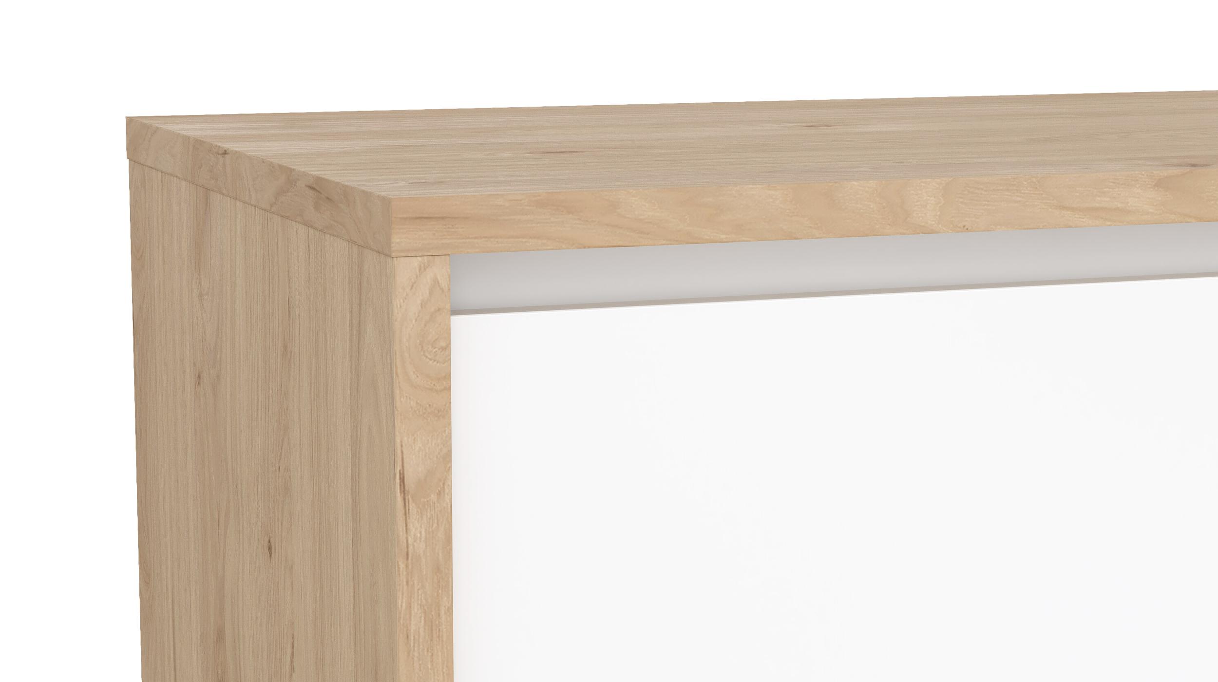 Kommode weiß hochglanz - Jackson Hickory 119 cm x 48 cm - NEXT