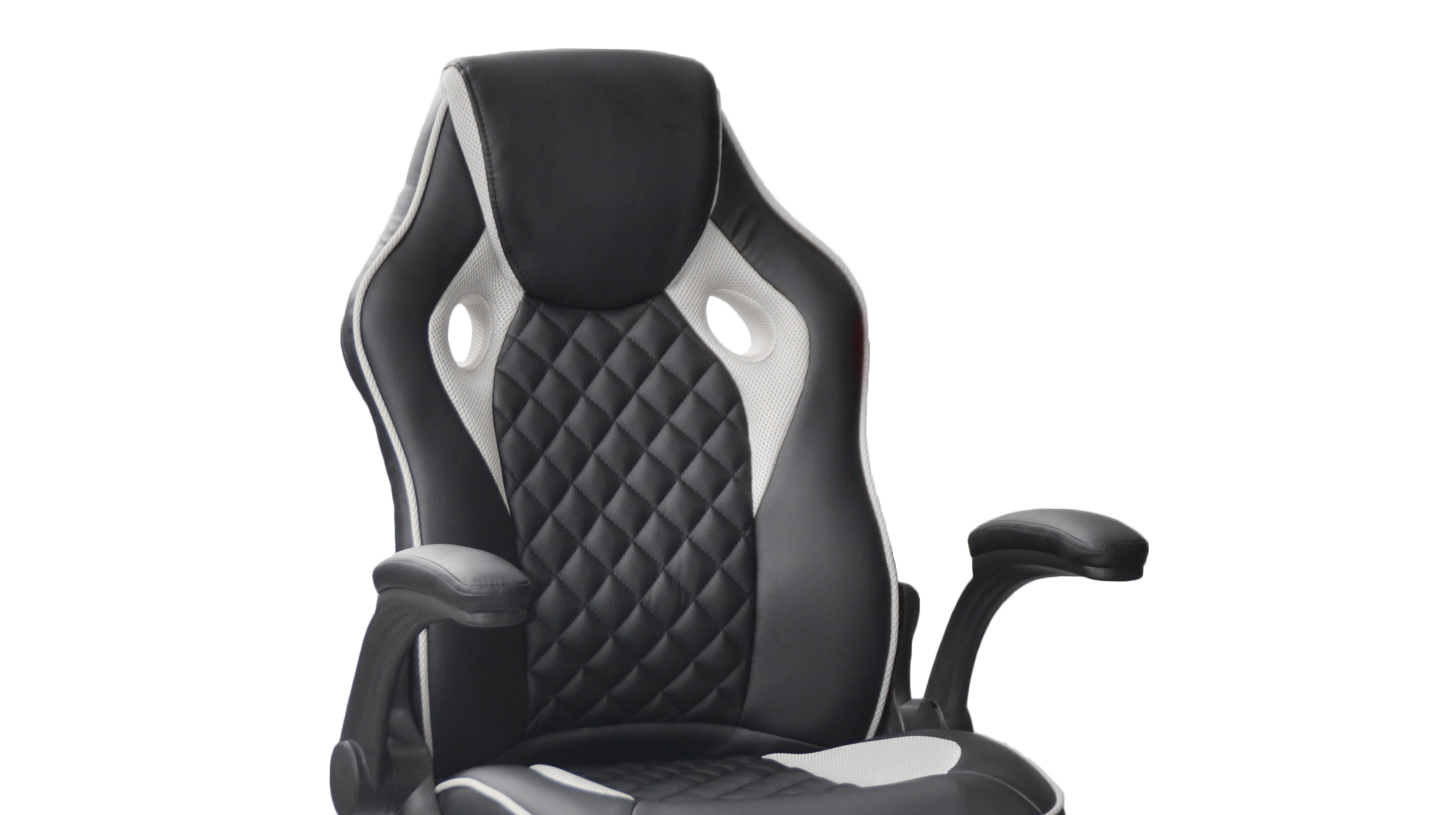 Gaming Stuhl Chefsessel Wippfunktion schwarz grau - BENT