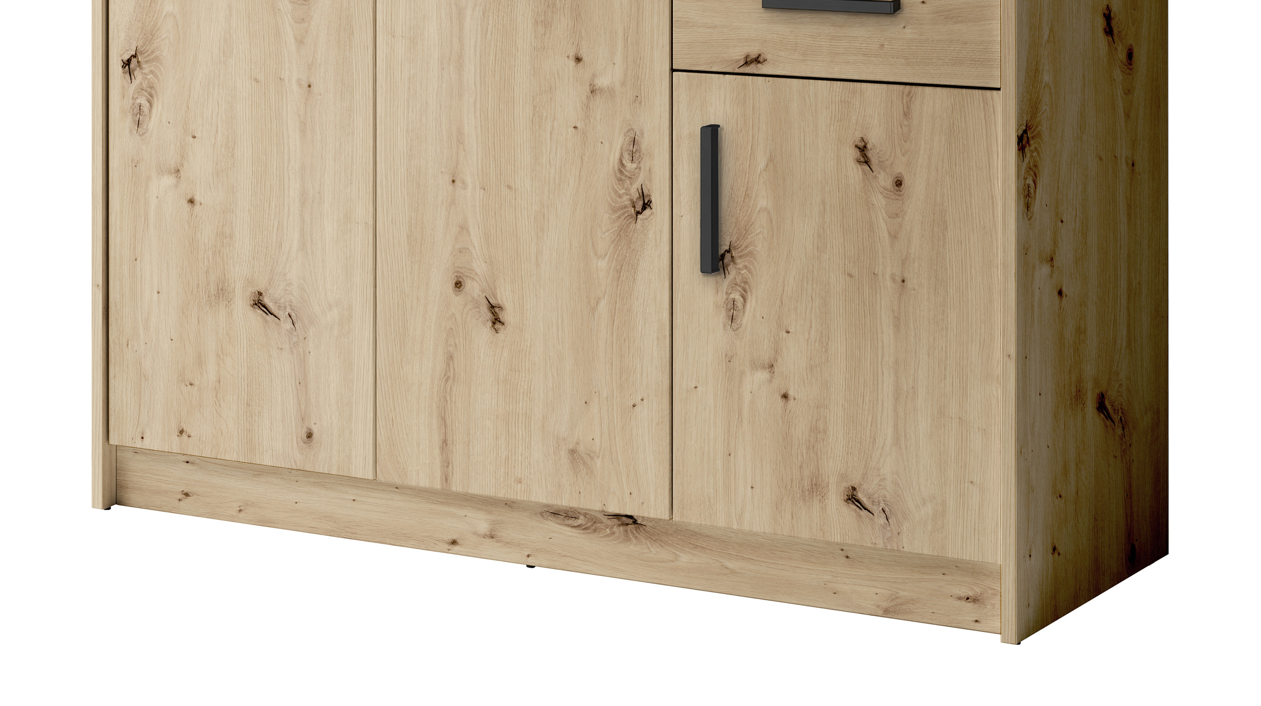 Kommode mit 2 Schubladen Artisan Eiche 109 x 50 cm - NELLY