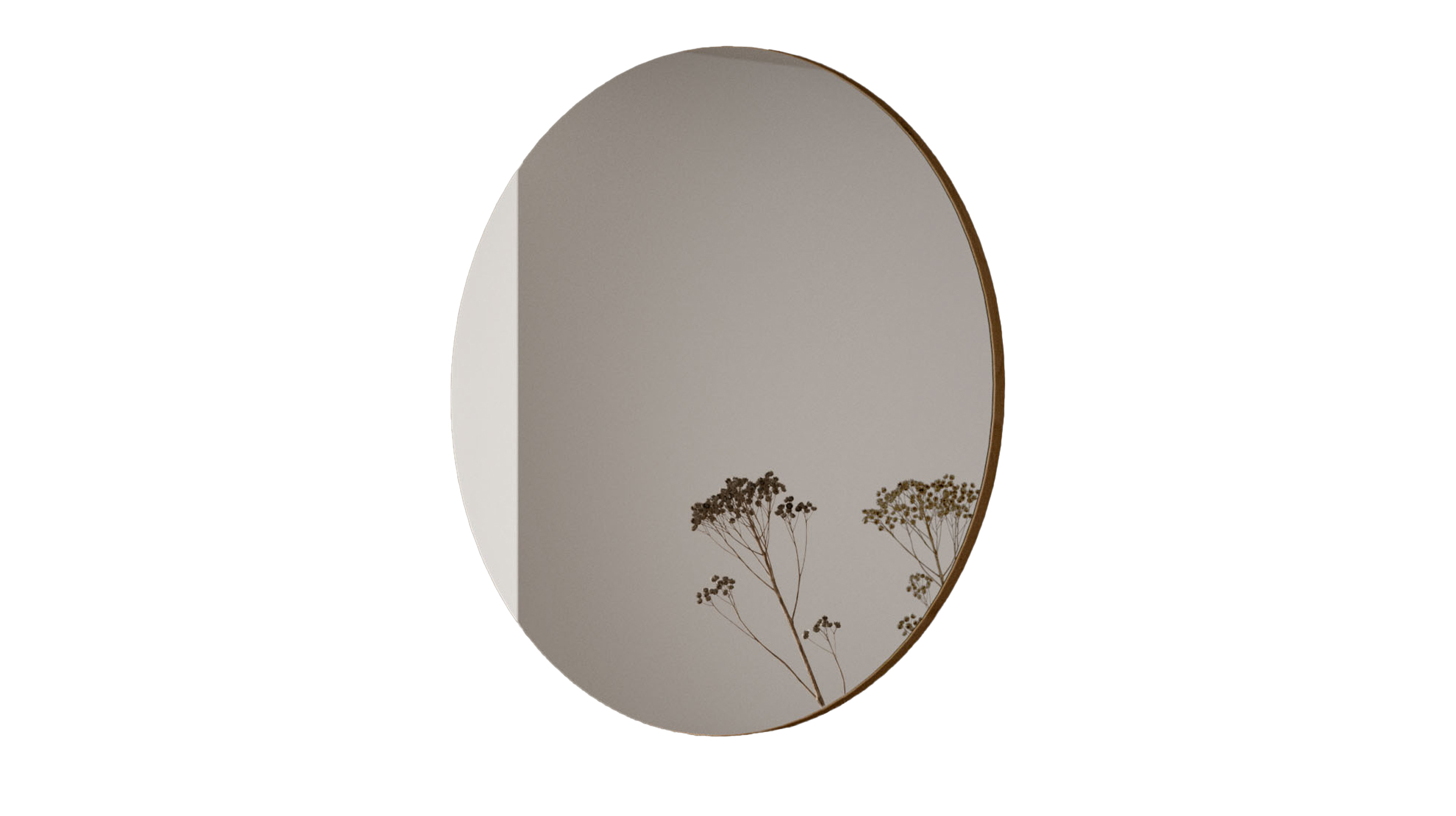 Wandspiegel Artisan Eiche rund 70 cm - DRIVE 
