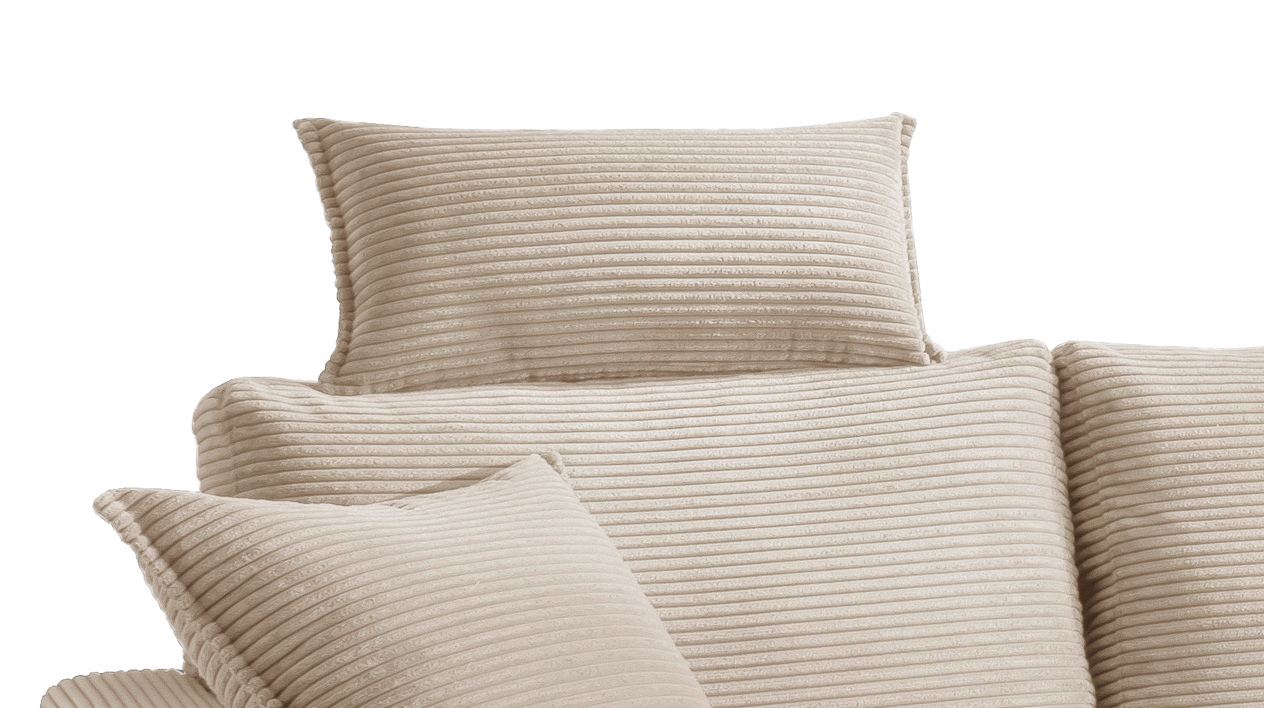 Kopfstütze Cord creme - 50 x 25 cm - SUMMER