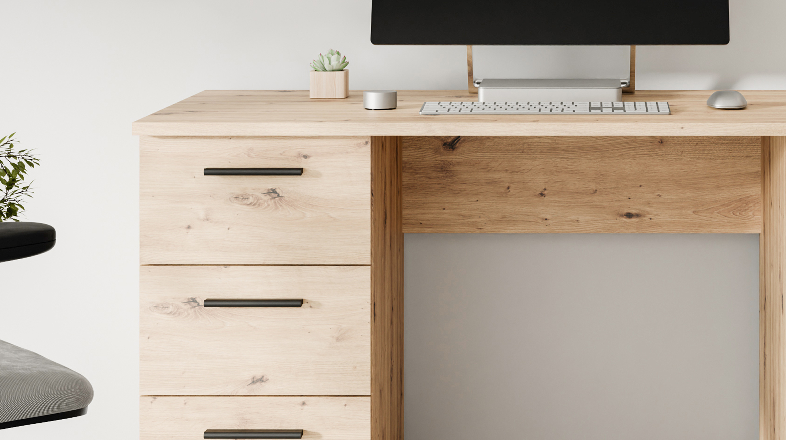 Computerschreibtisch Artisan Eiche - 138 cm - NET