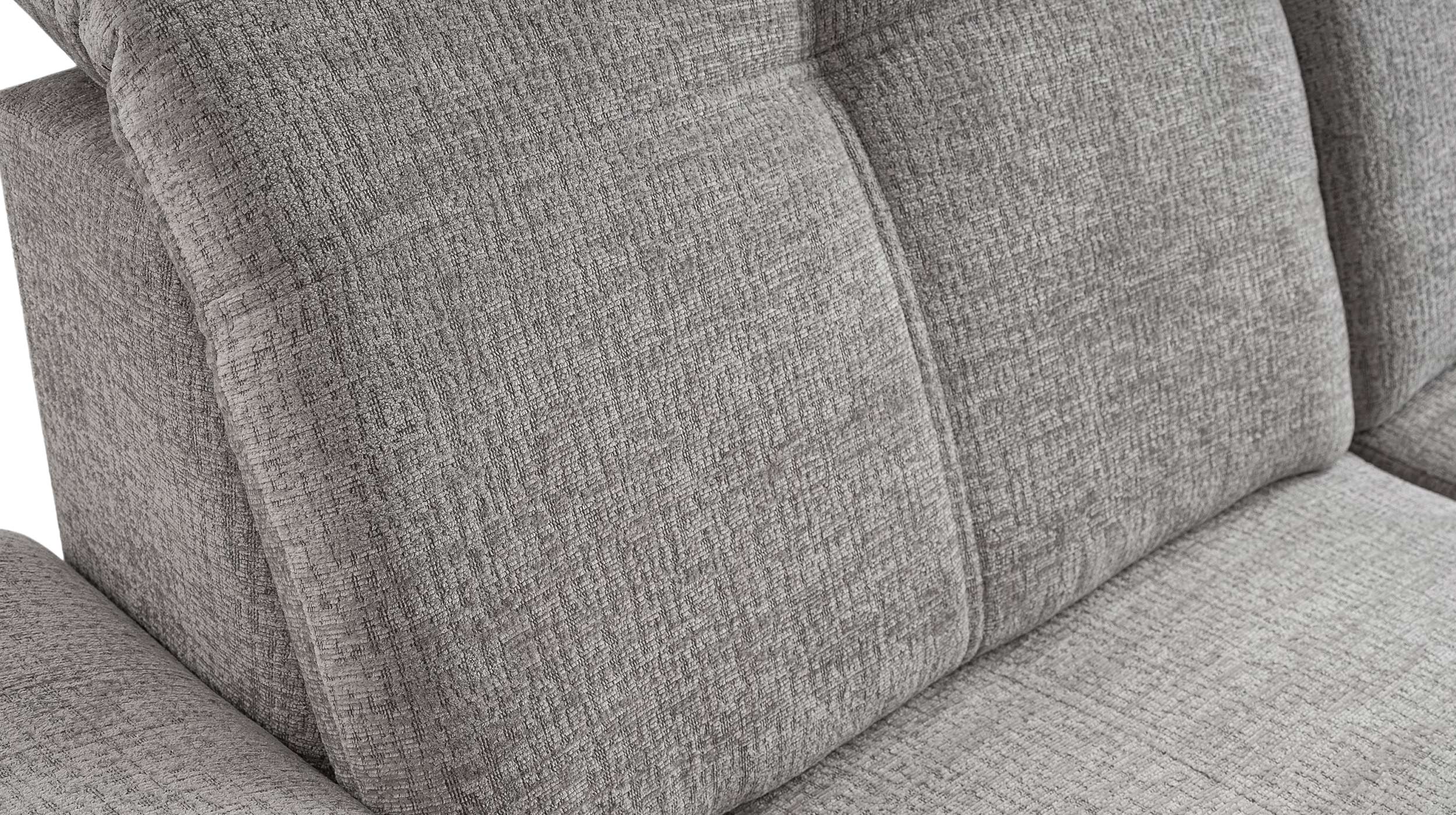 Ecksofa mit Schlaffunktion grau 270 x 180 cm - Bettkasten - BRITTA