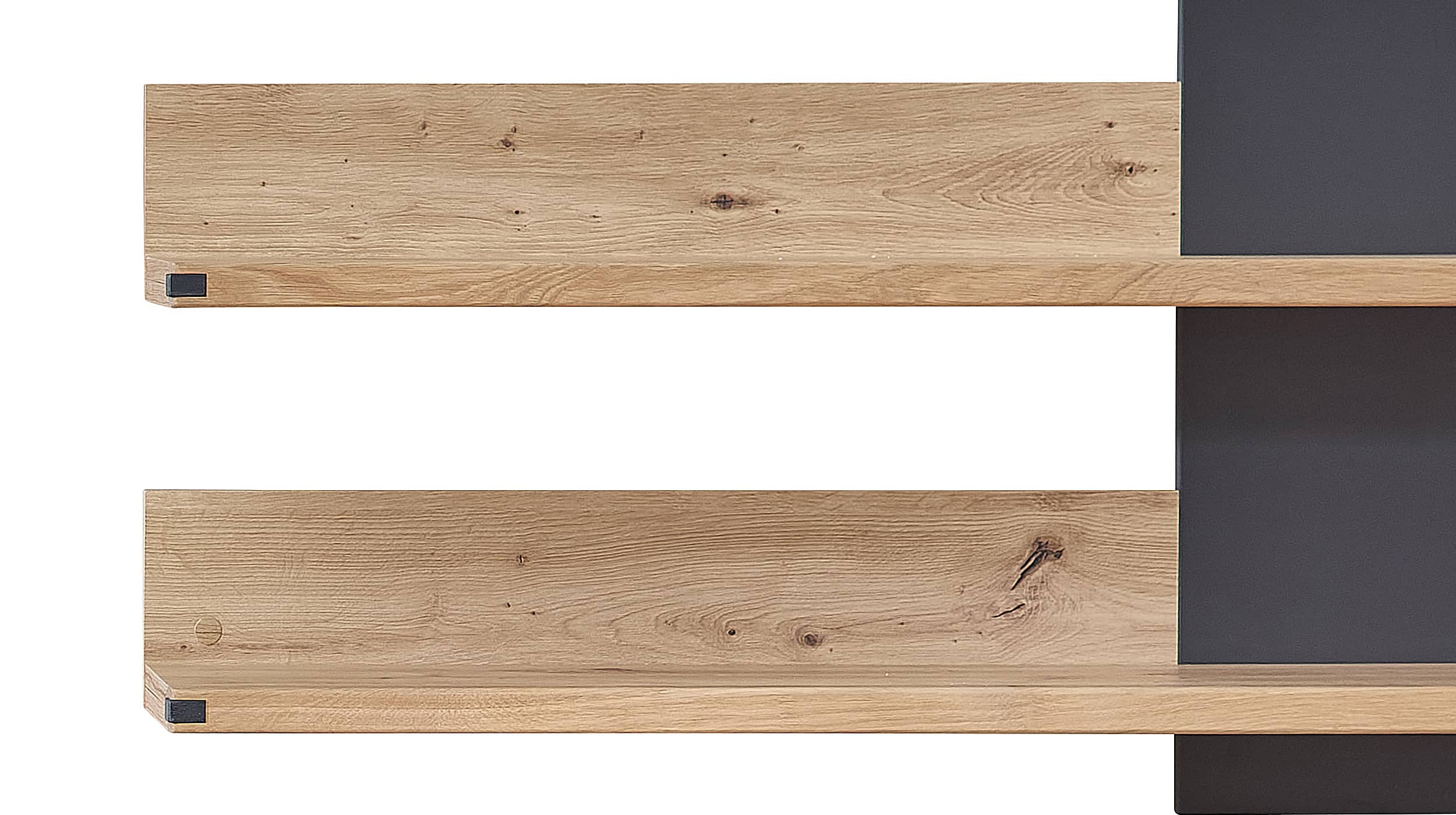 Wandboard Wildeiche teilmassiv - graphit - 120 cm - CATANIA