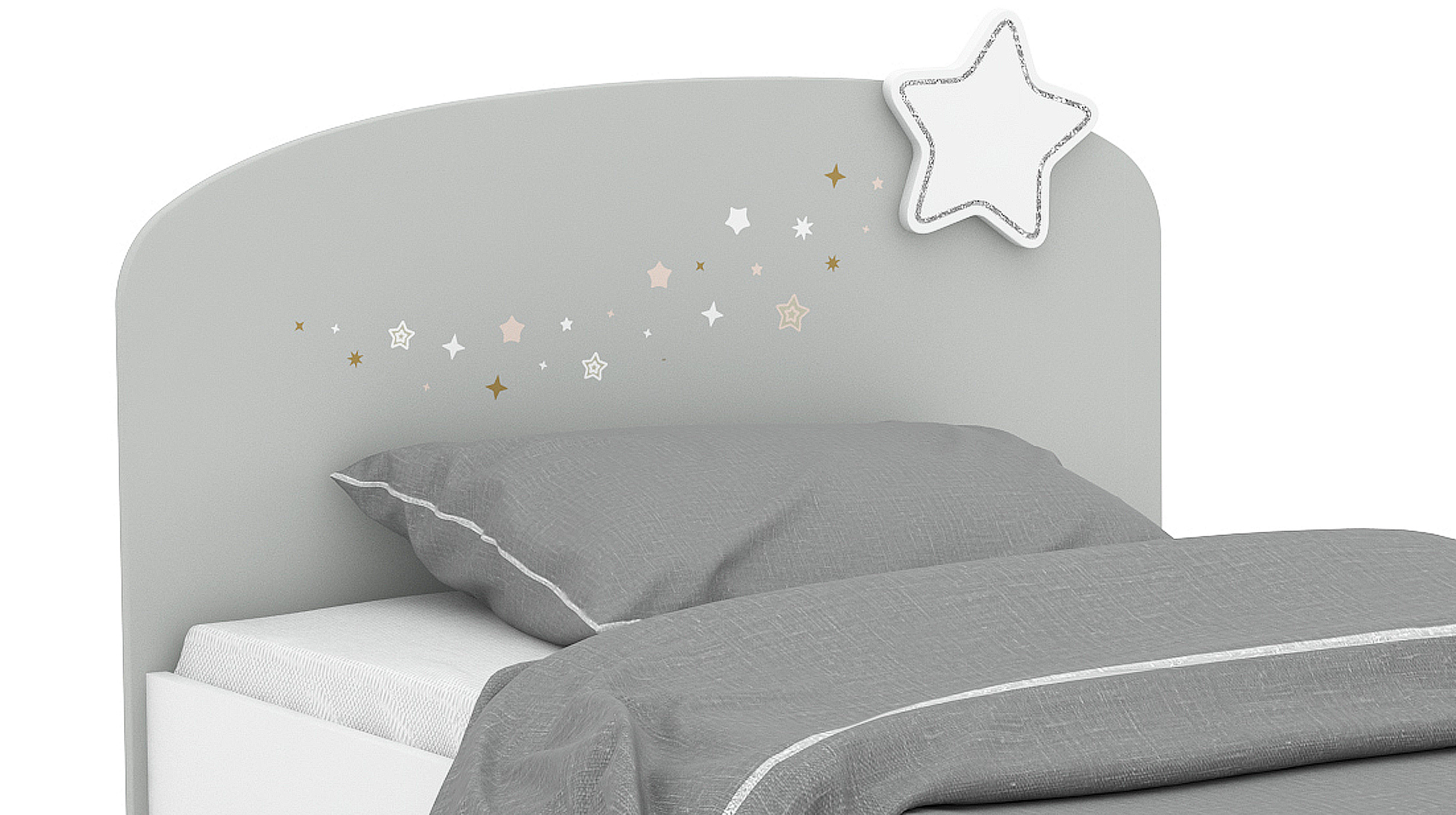Kinderbett 90 x 200 cm weiß - ETOILES