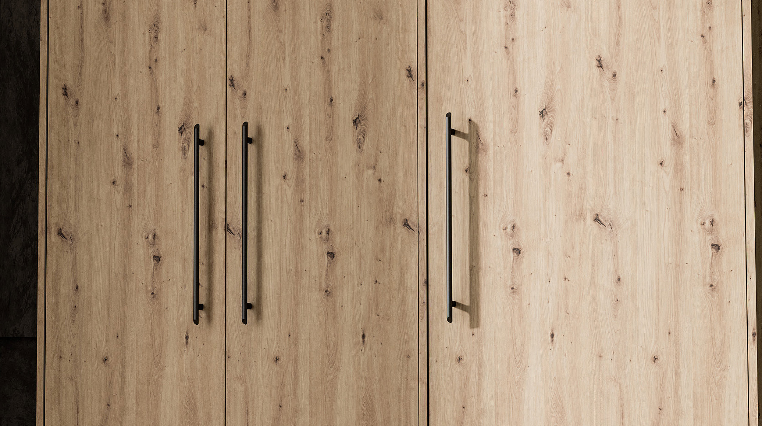 Kleiderschrank Artisan Eiche - 144 cm - MOKKARIS