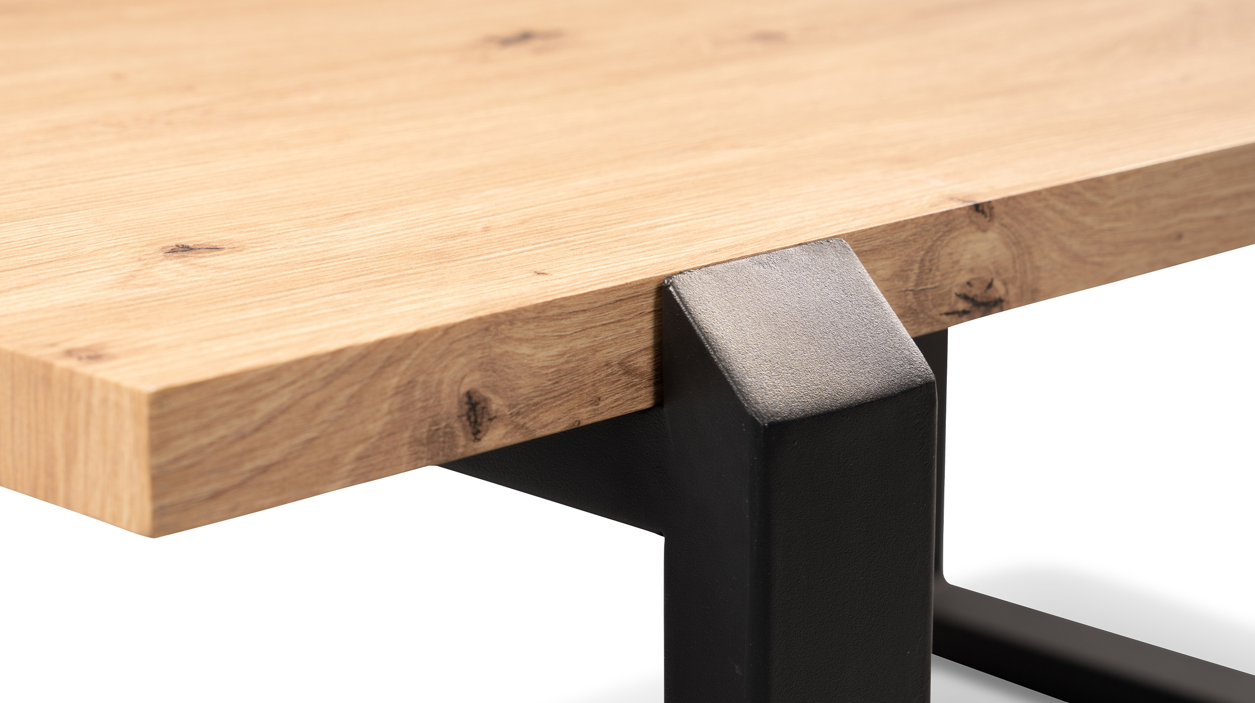 Couchtisch Artisan Eiche 110 x 60 cm Metallgestell - PRAG