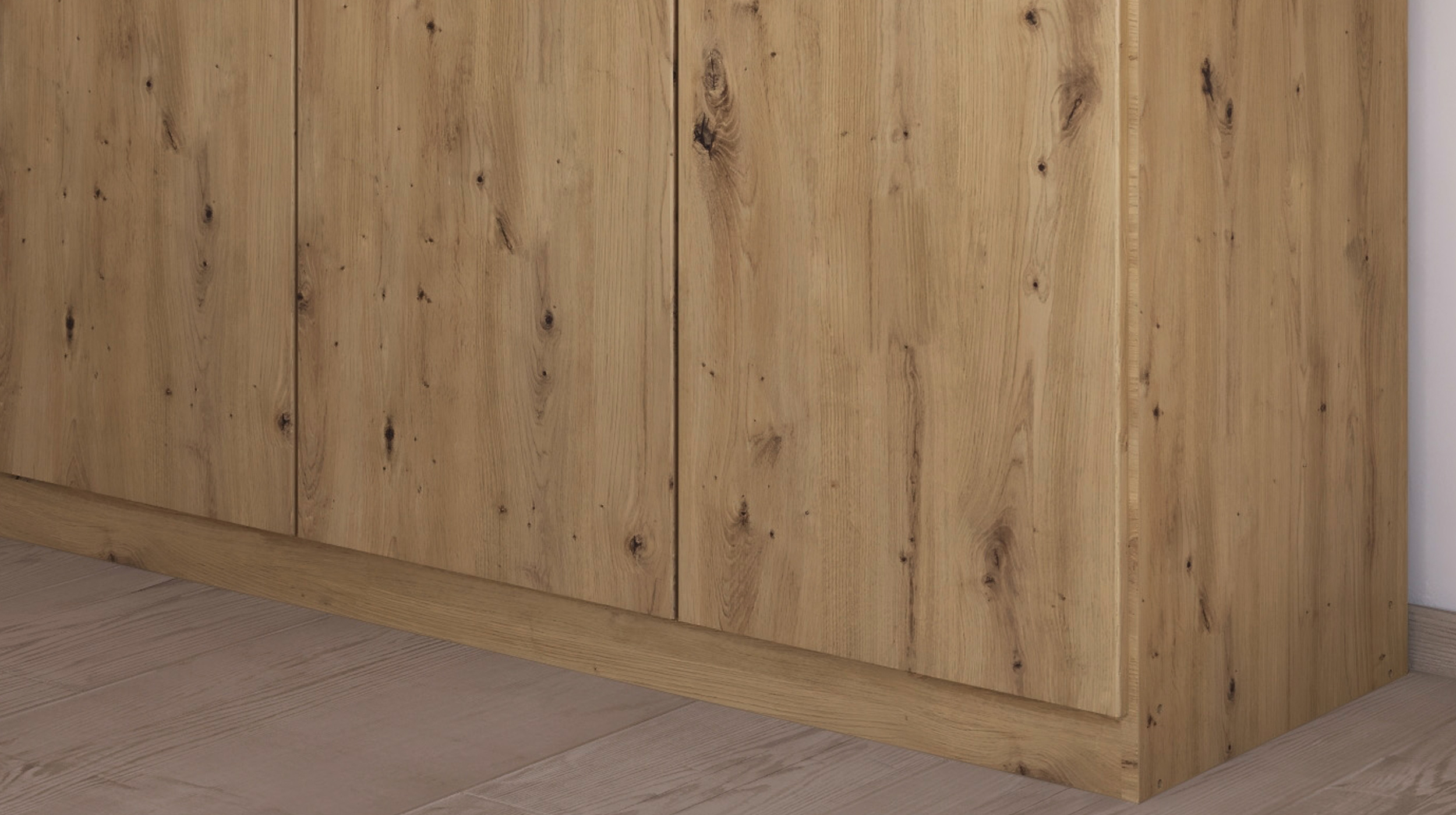 Kleiderschrank Artisan Eiche - 181 cm - rauch - MAIKA