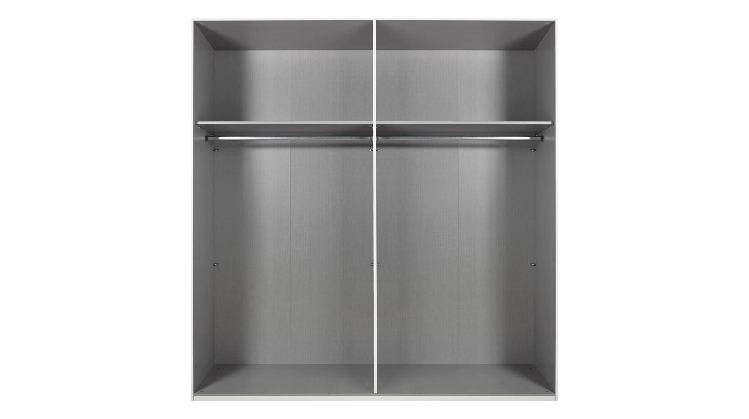 Schwebetürenschrank grau 180 cm - AUGSBURG