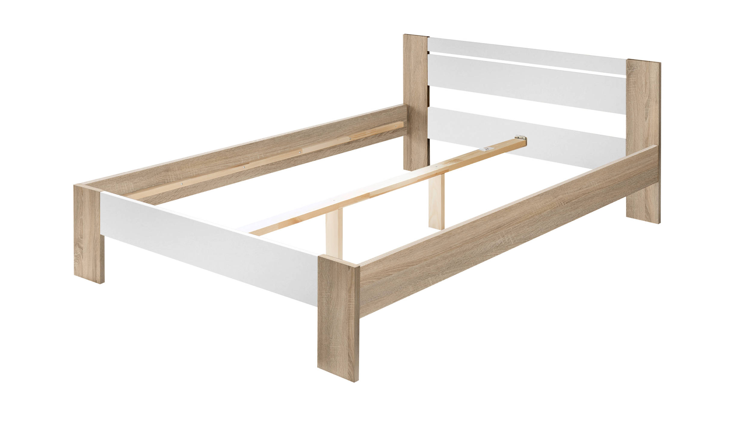 Futonbett 140 x 200 cm Einzelbett Sonoma Eiche - VEGA 