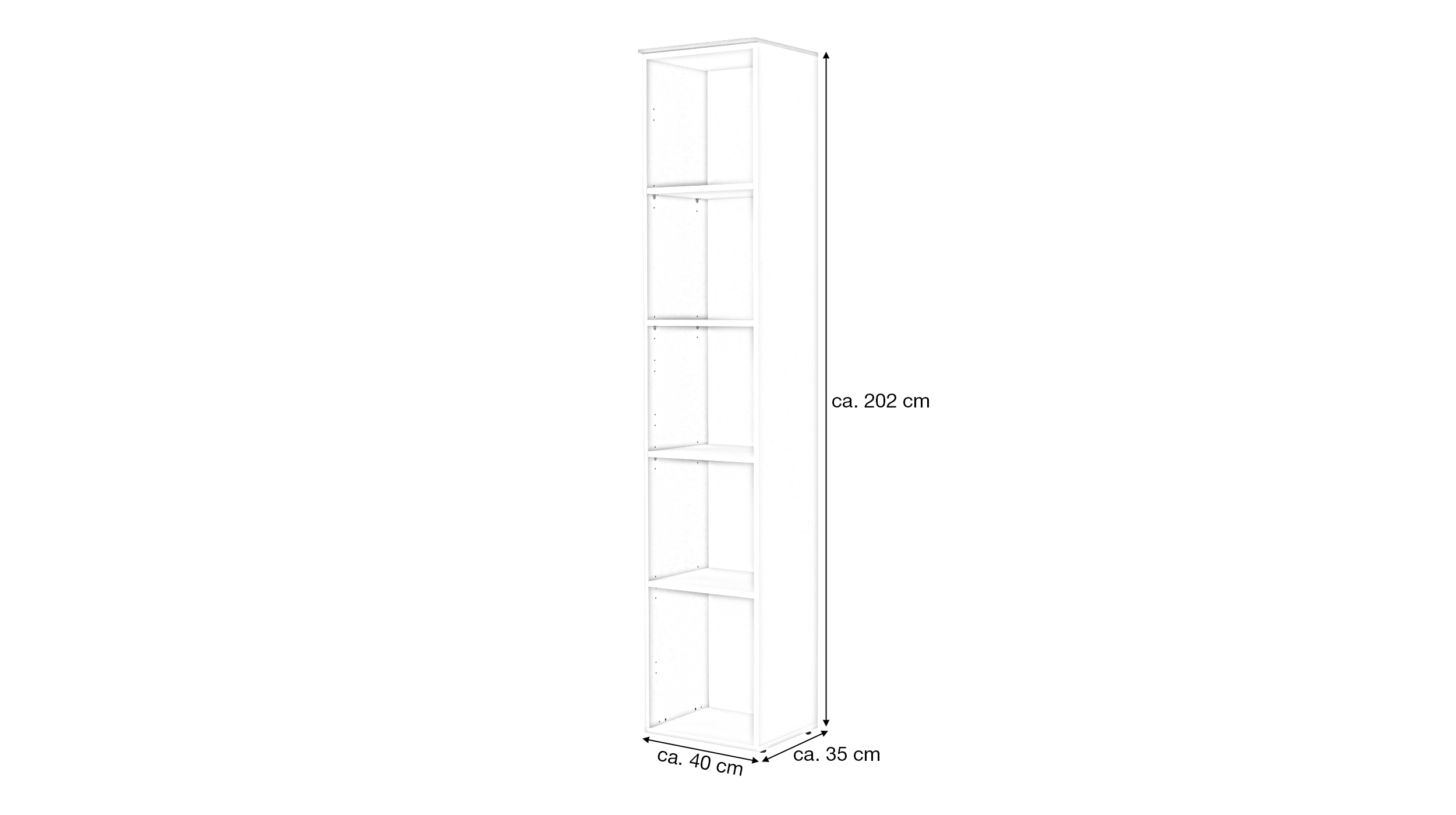 Regal beige Artisan Eiche 202 cm - SYNOS