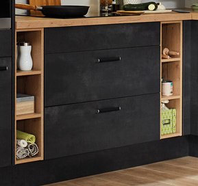 Eckküche 305 x 185 cm - mit Geräten - Küchenfronten matt - SPEED Eckküche 305 x 185 cm - mit Geräten - Küchenfronten matt - SPEED