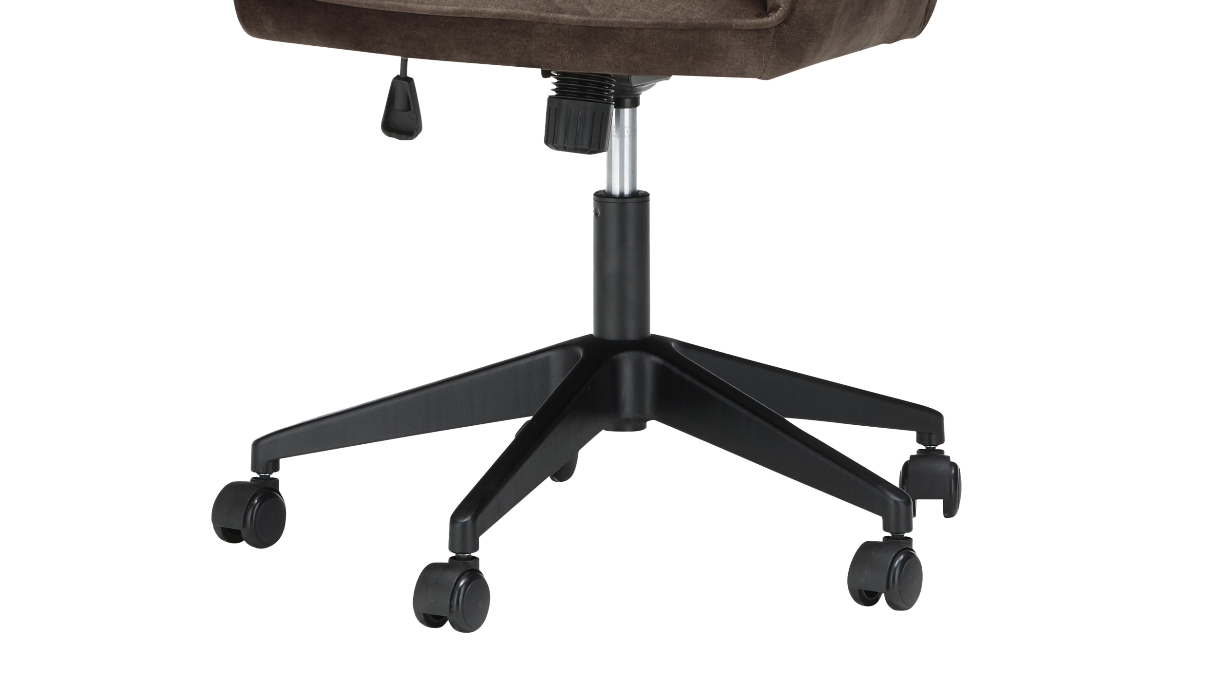 Bürostuhl Drehstuhl höhenverstellbar Veloursoptik anthrazit - OTTAWA