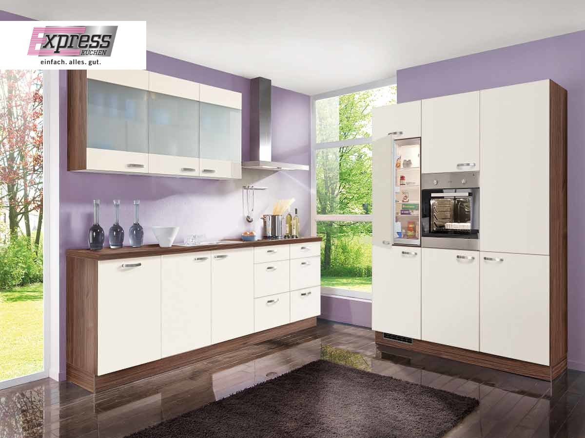 Eckküche 270 + 180 cm - inkl. Elektrogeräte - Küchenfronten matt - WIN