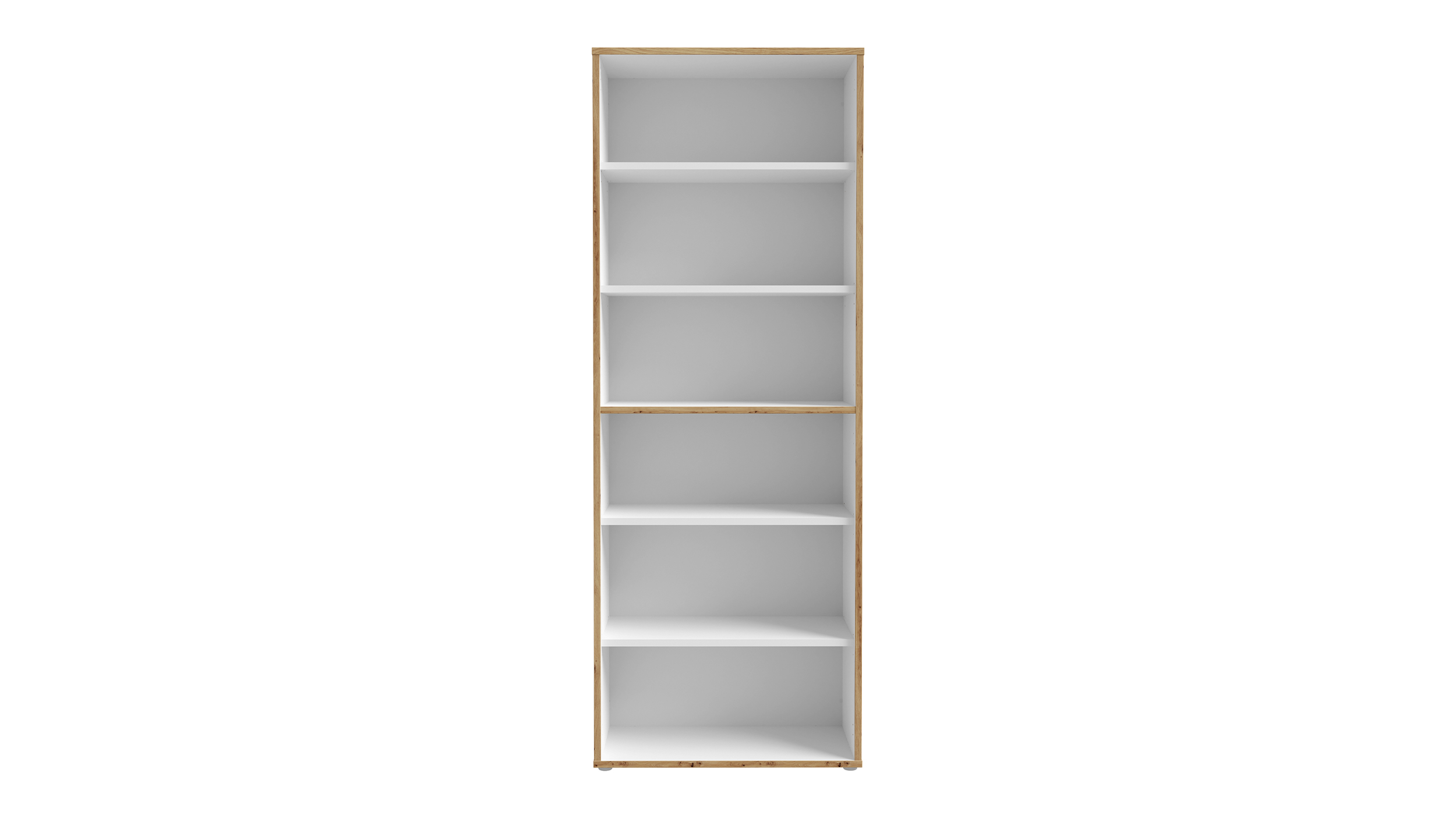 Bücherregal weiß - Artisan Eiche 85 x 182 cm - KEFLAVIK