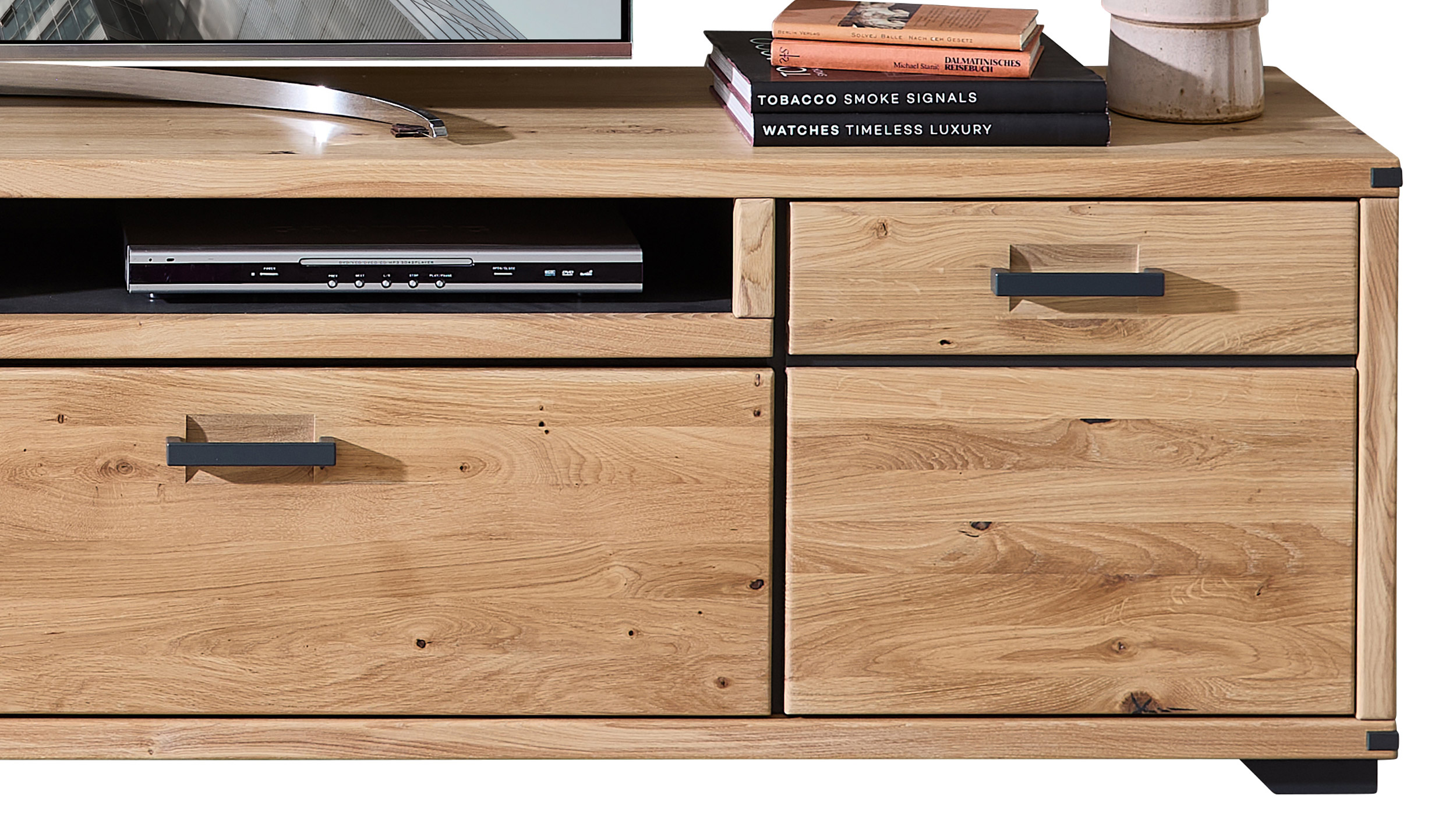 TV-Lowboard - Wildeiche - 190 cm - CATANIA
