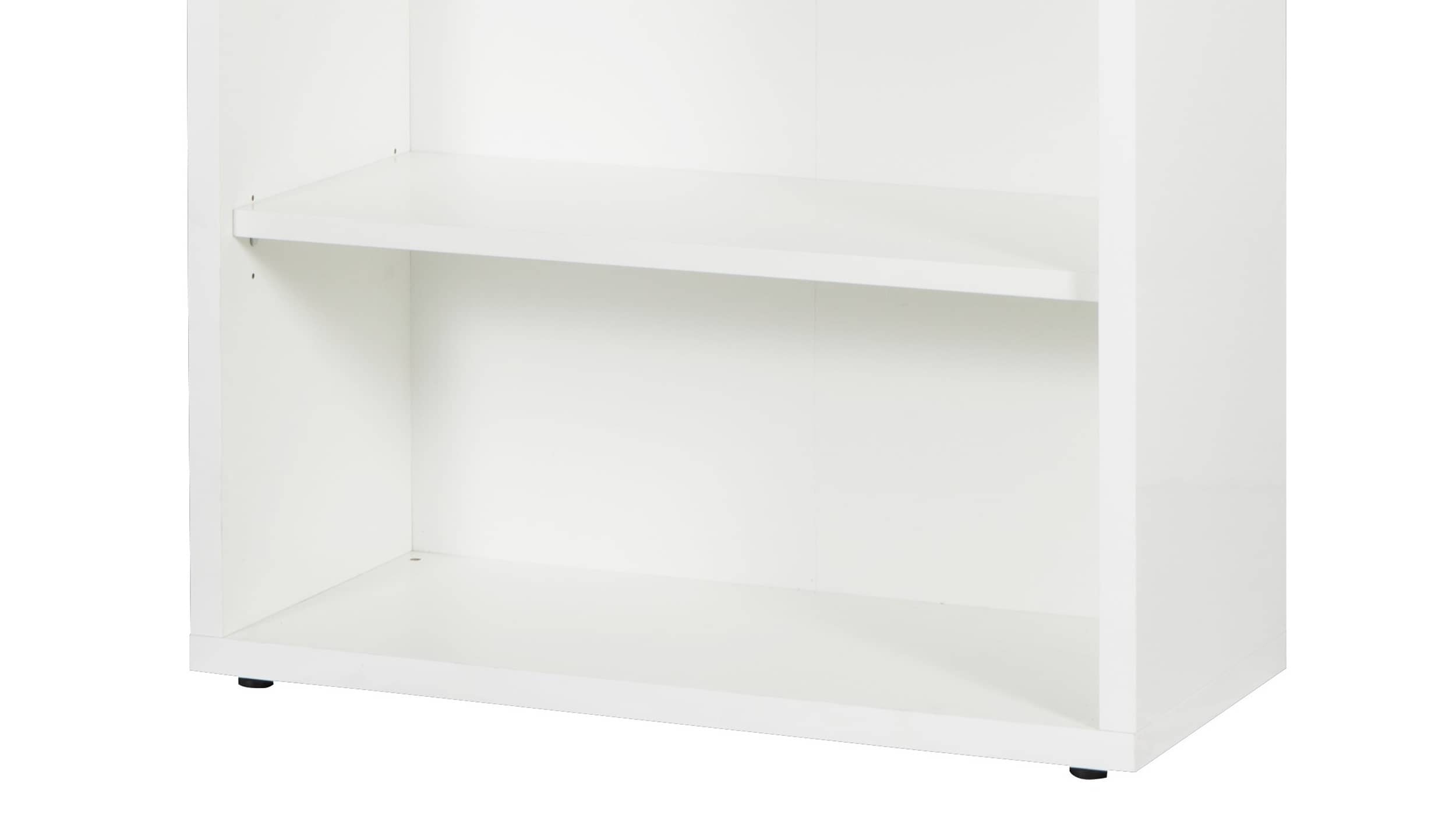Bücherregal Büroregal weiß hochglanz 82 x 217 cm - DISEGNO
