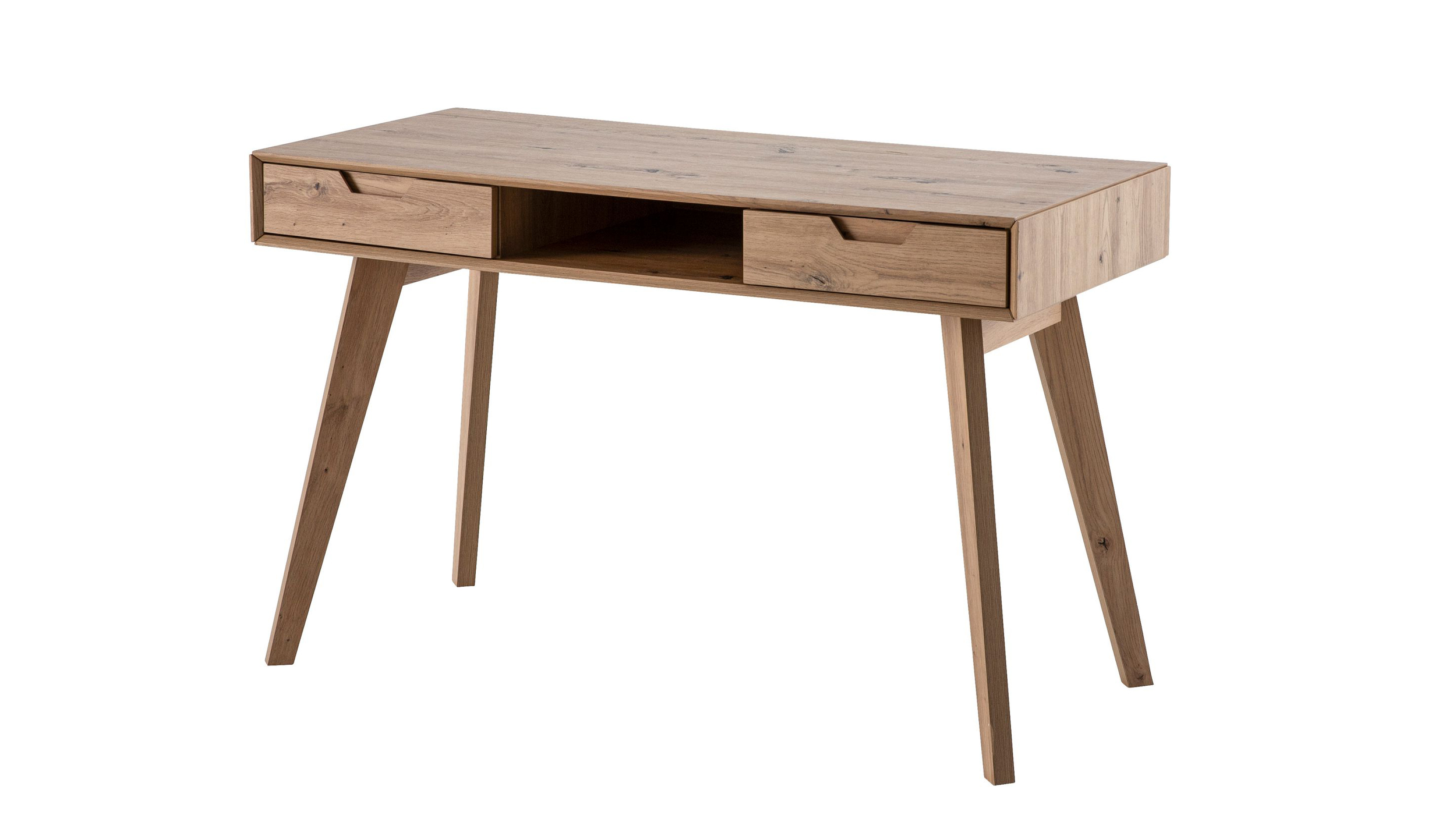Schreibtisch Eiche massiv - 120 cm - HELSING