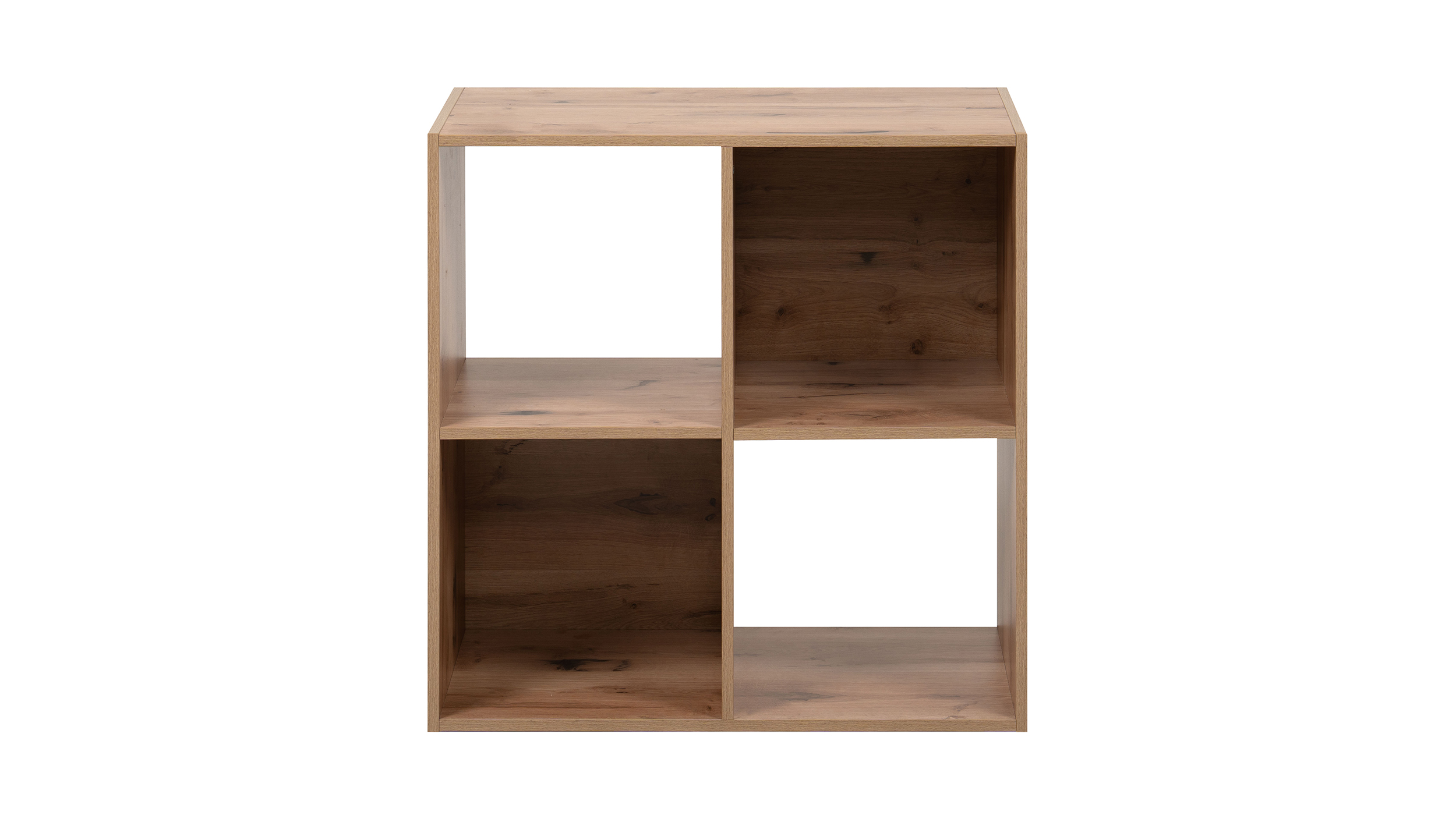 Standregal Artisan Eiche 60 x 60 cm 4 Fächer - inkl. 2 Faltboxen - ARVIKA 