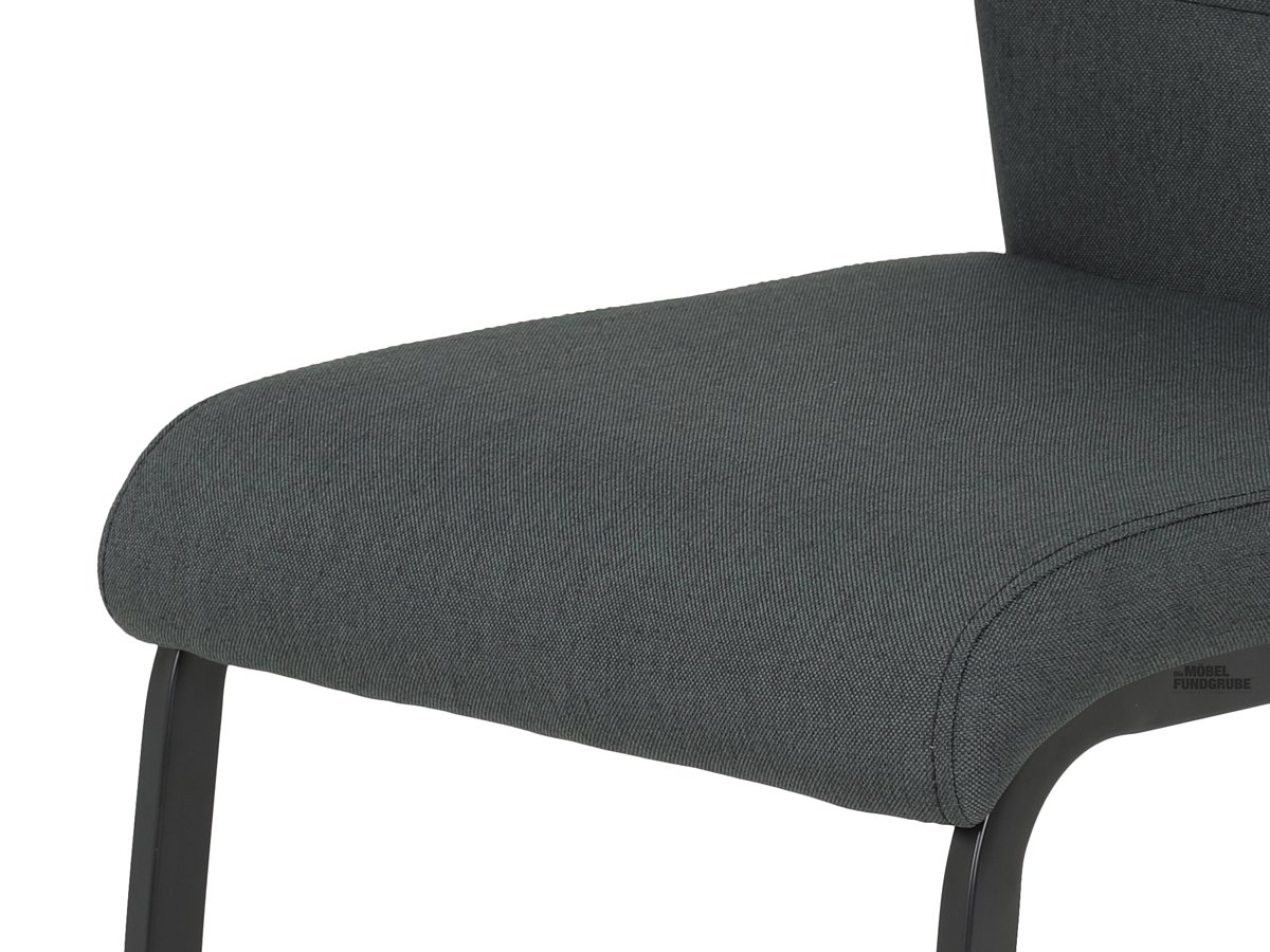 Schwingstuhl für Esszimmer anthrazit Webstoff - RIA