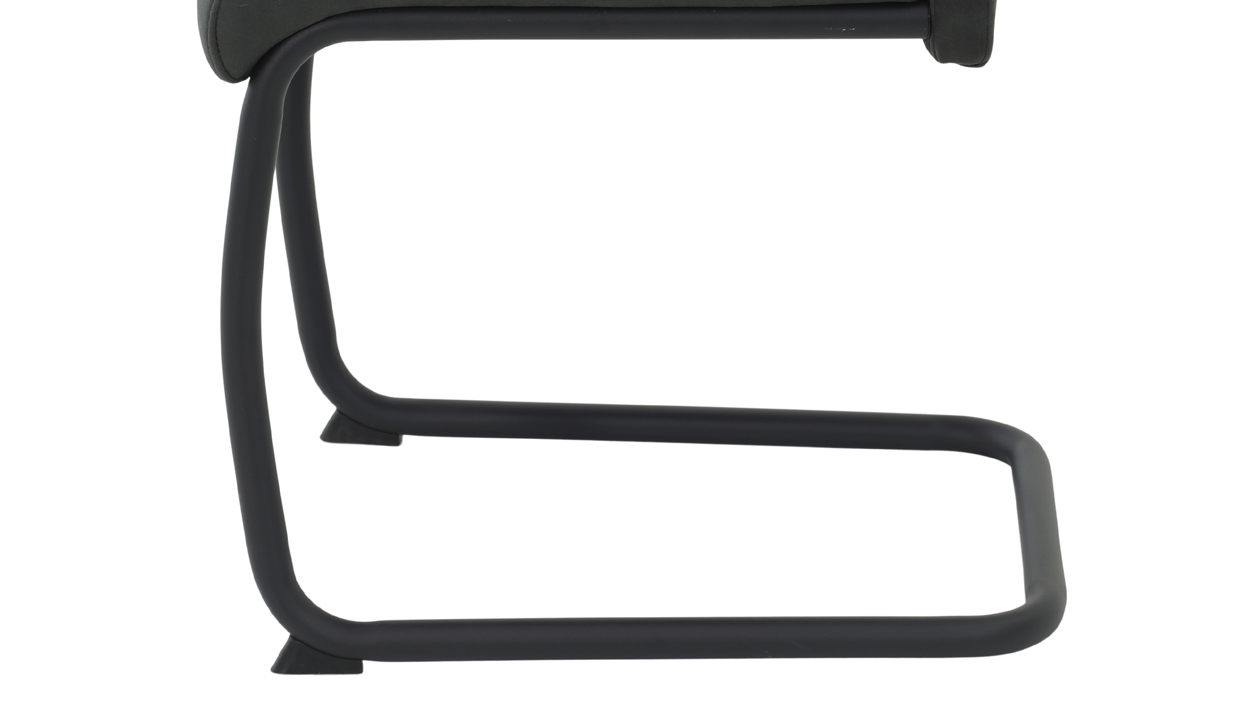 Schwingstuhl Vintage Anthrazit Freischwinger Microfaser - DUNJA
