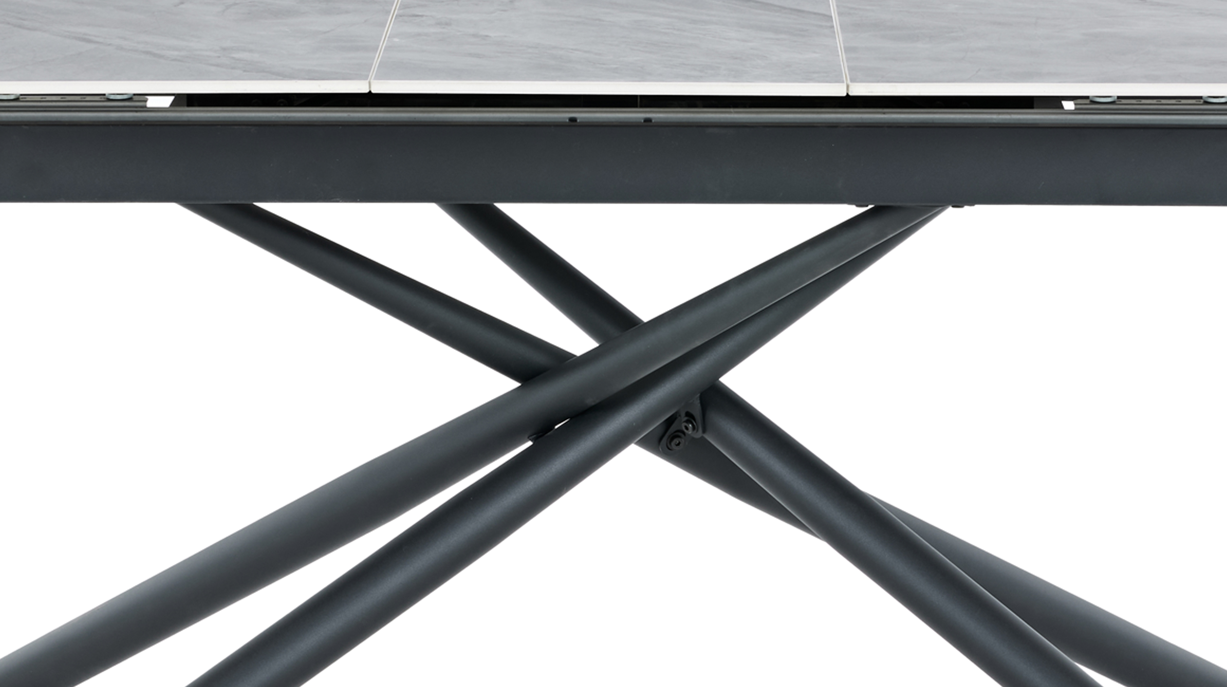 Esstisch 180 - 220 cm ausziehbar - Marmoroptik - SINTRA 