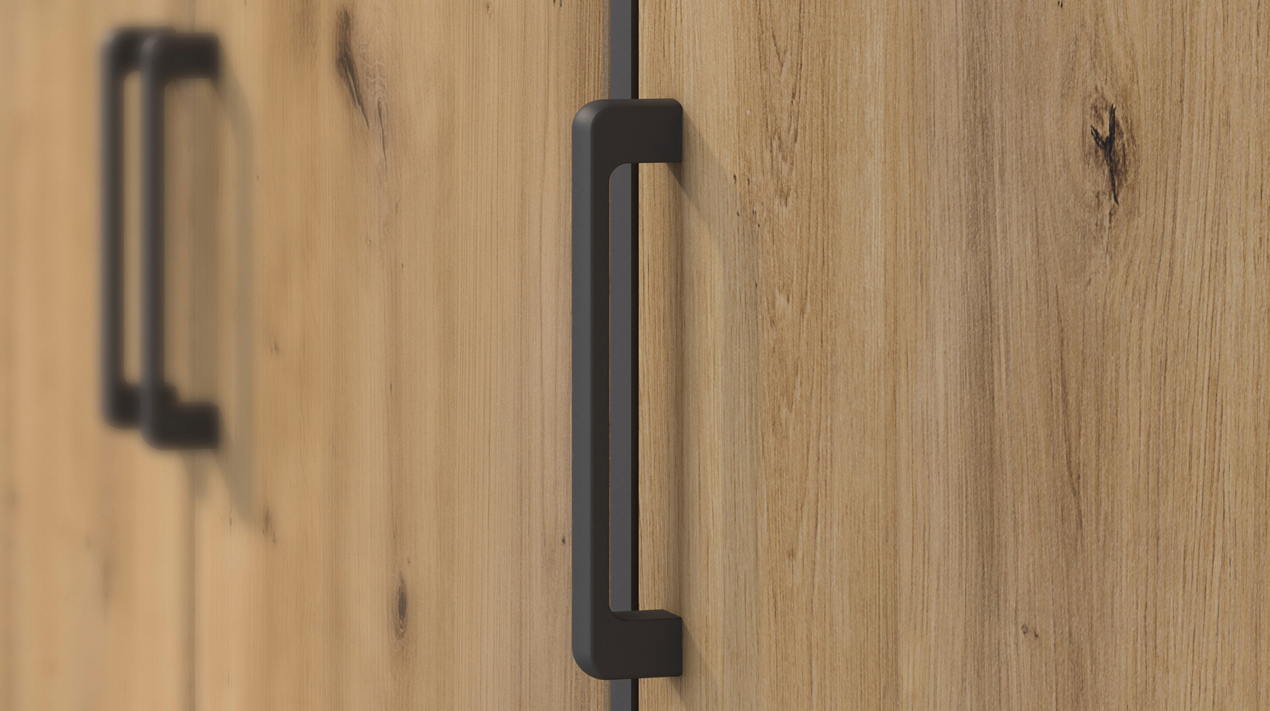 Kleiderschrank Artisan Eiche - grau - 187 cm - rauch - VOYAGER