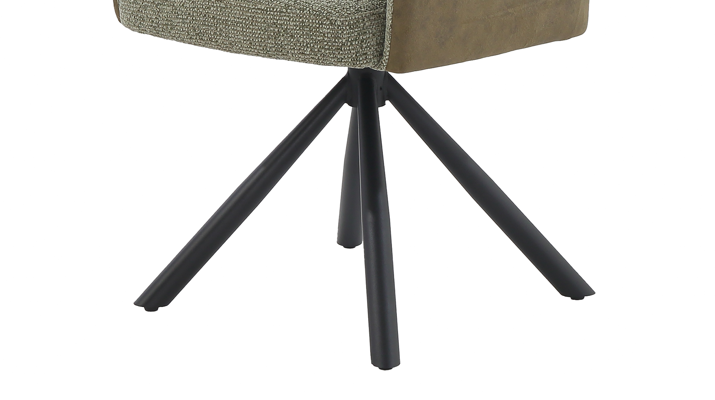 Armlehnstuhl grün Webstoff Microfaser Taschenfederkern - SHELBY