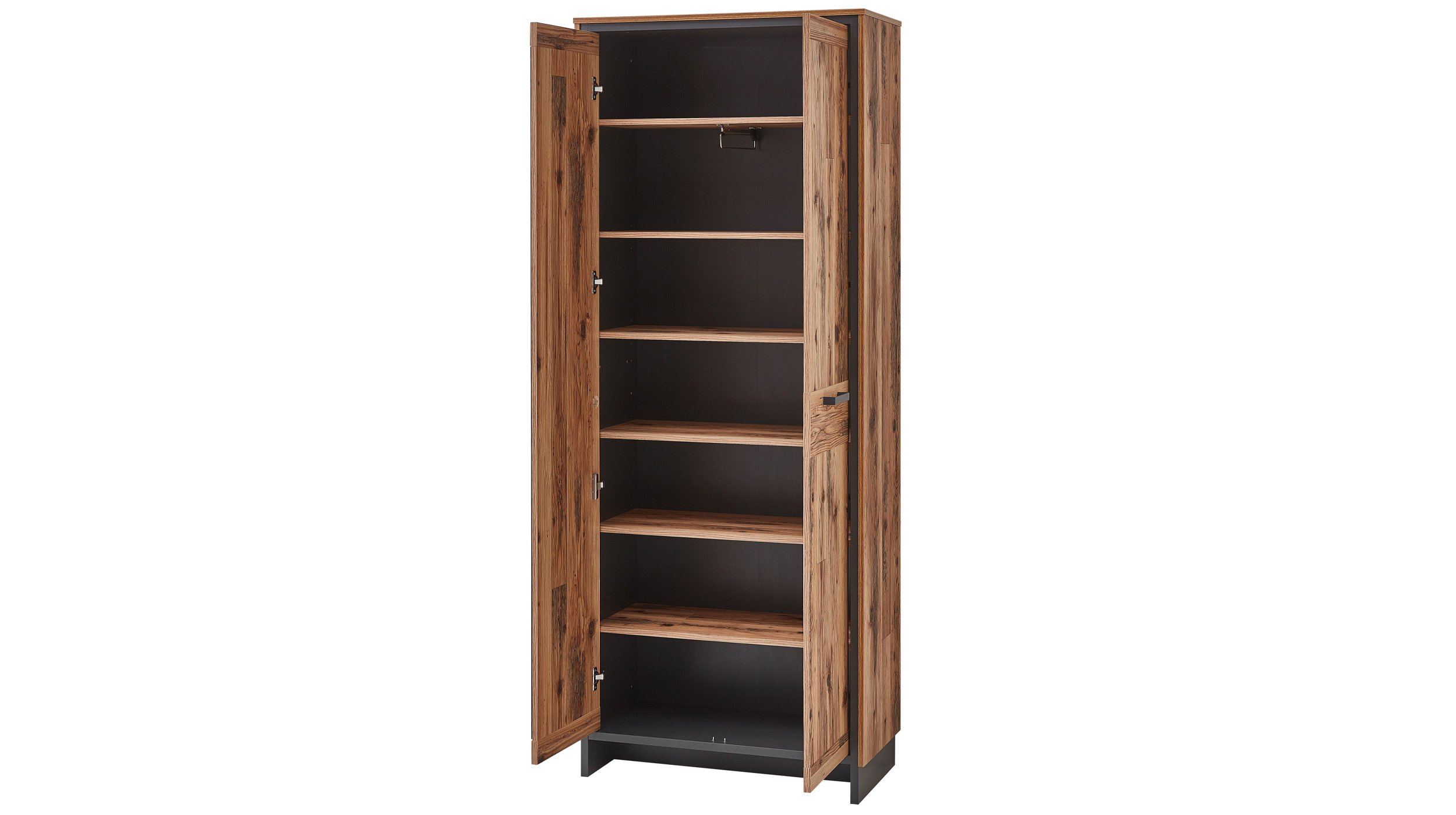 Garderobenschrank Alpine Lodge - graphit 203 cm - PRATO