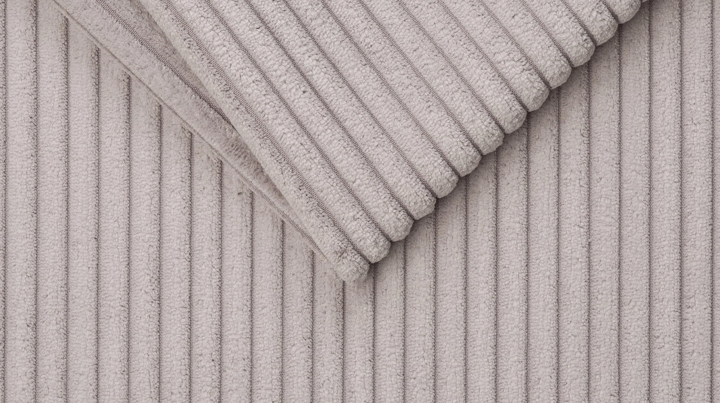 Wohnlandschaft Cord Schlaffunktion grau Bettkasten 305 cm - MALTE