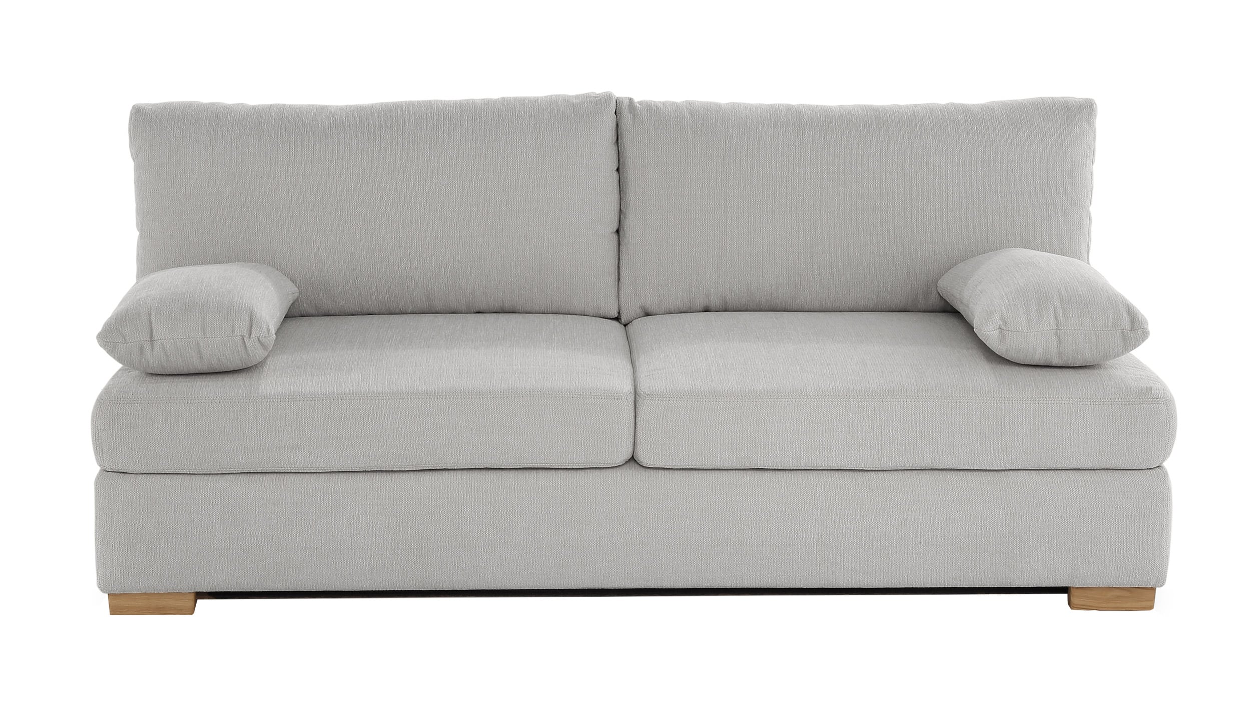 Schlafsofa mit Schlaffunktion grau 201 x 110 cm - JELKO 