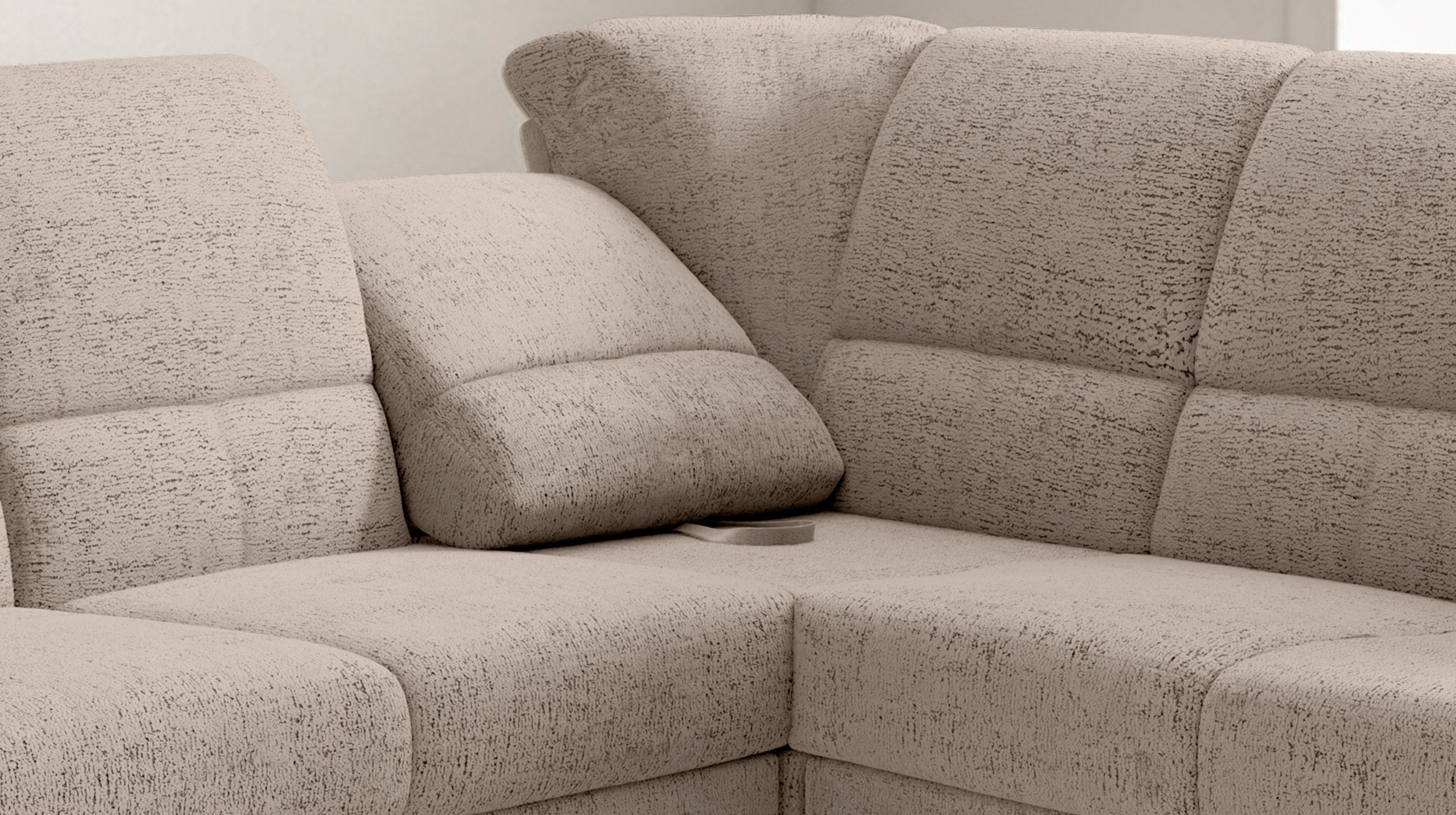 Ecksofa braun Schlaffunktion Bettkasten 271 x 224 cm - VELARO