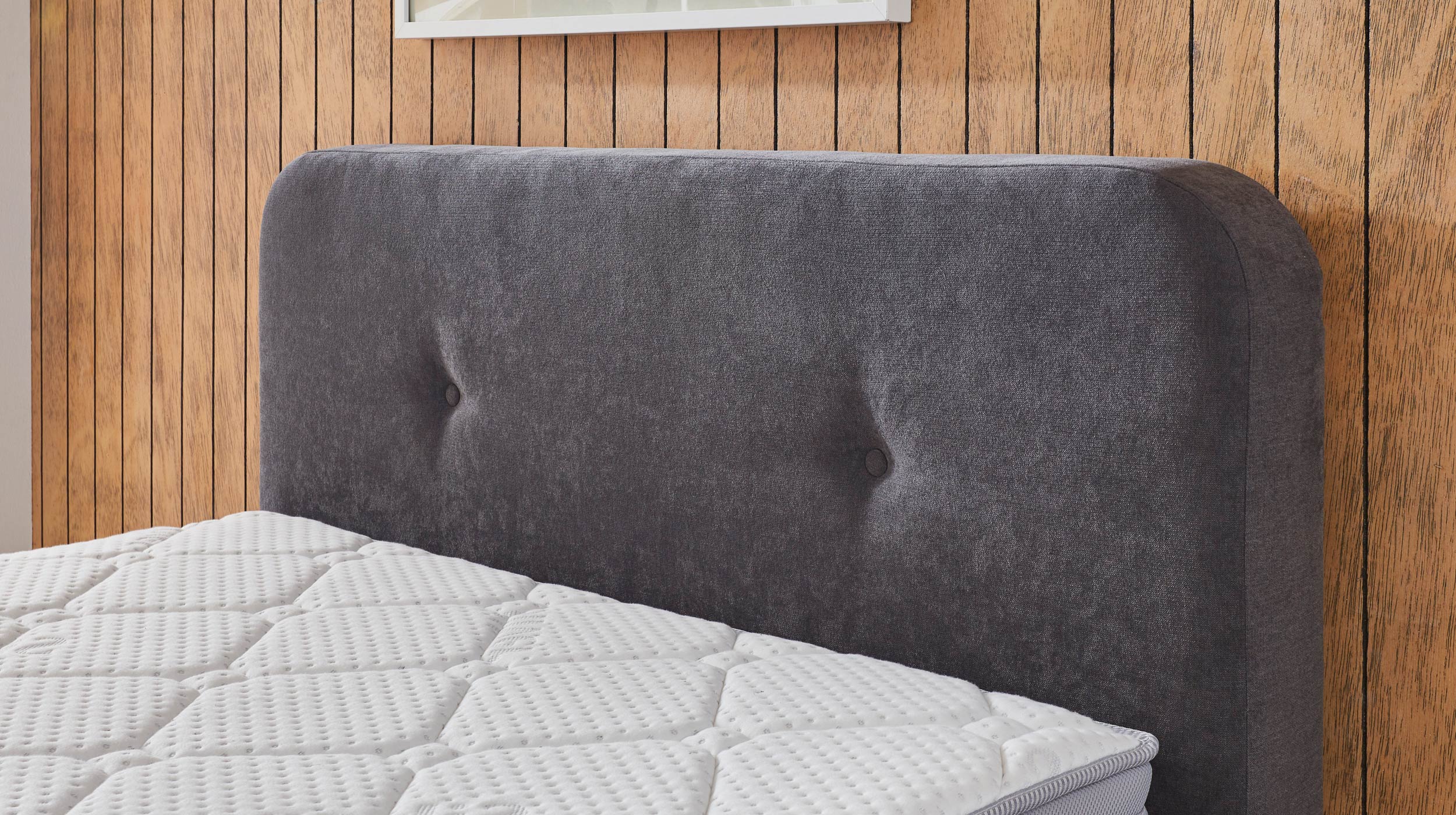 Boxbett 100 x 200 cm grau Bettkasten - elektrisch  - GABRIOLA