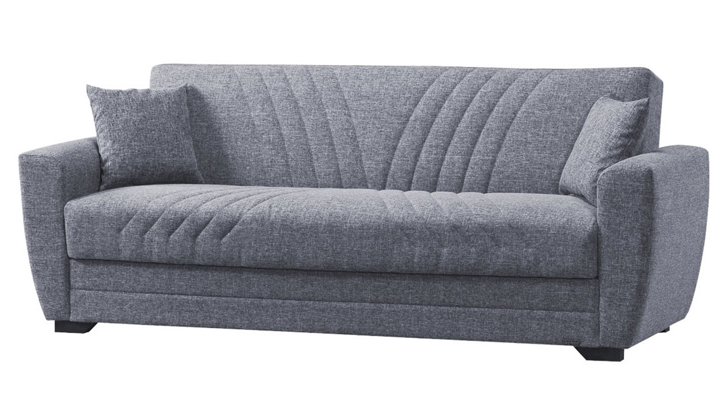 Einzelsofa grau Schlaffunktion ausziehbar 3-Sitzer 231 cm - ACUN Einzelsofa grau Schlaffunktion ausziehbar 3-Sitzer 231 cm - ACUN