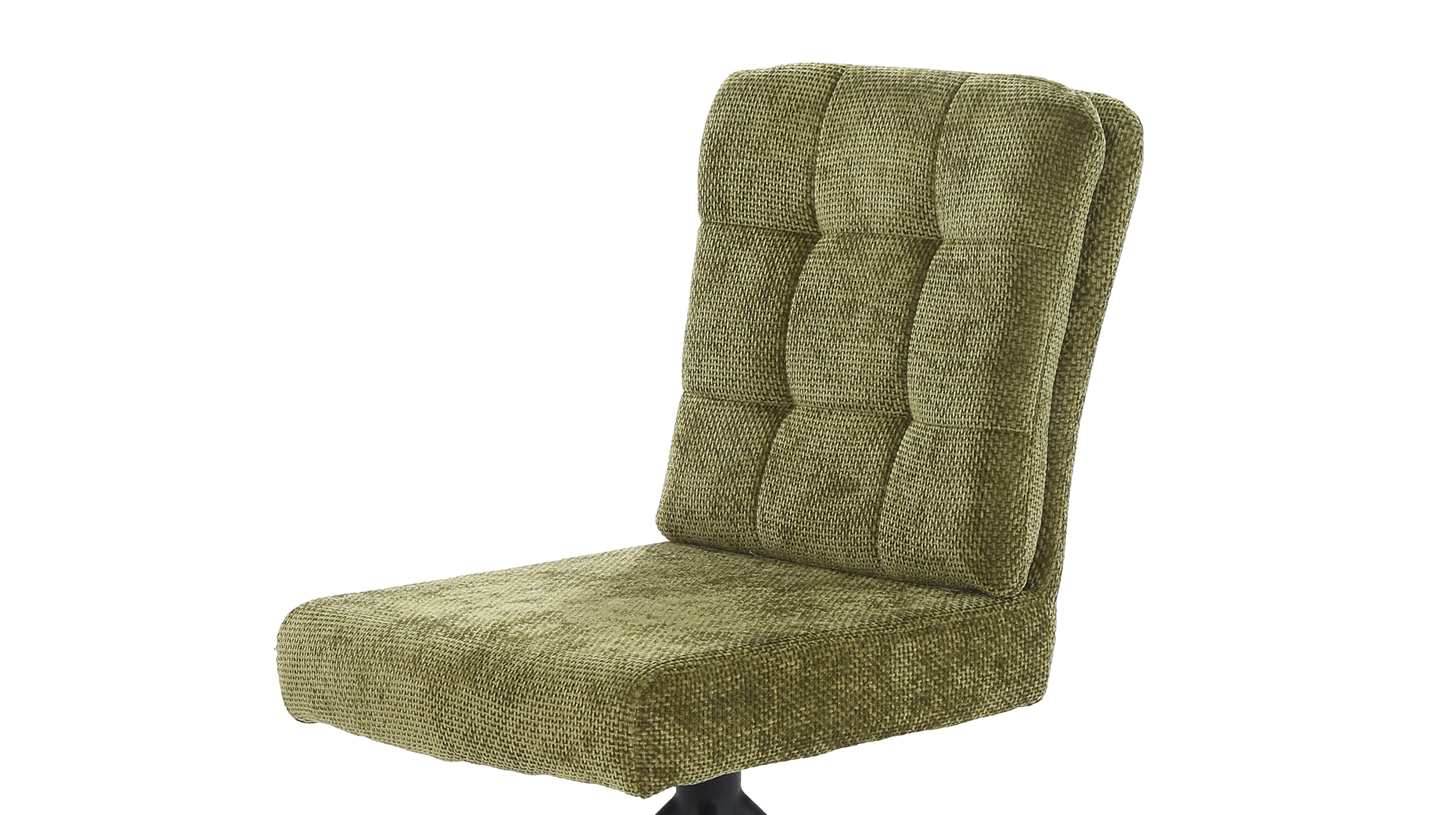 Polsterstuhl grün Drehstuhl Taschenfederkern Chenille - HEDIA