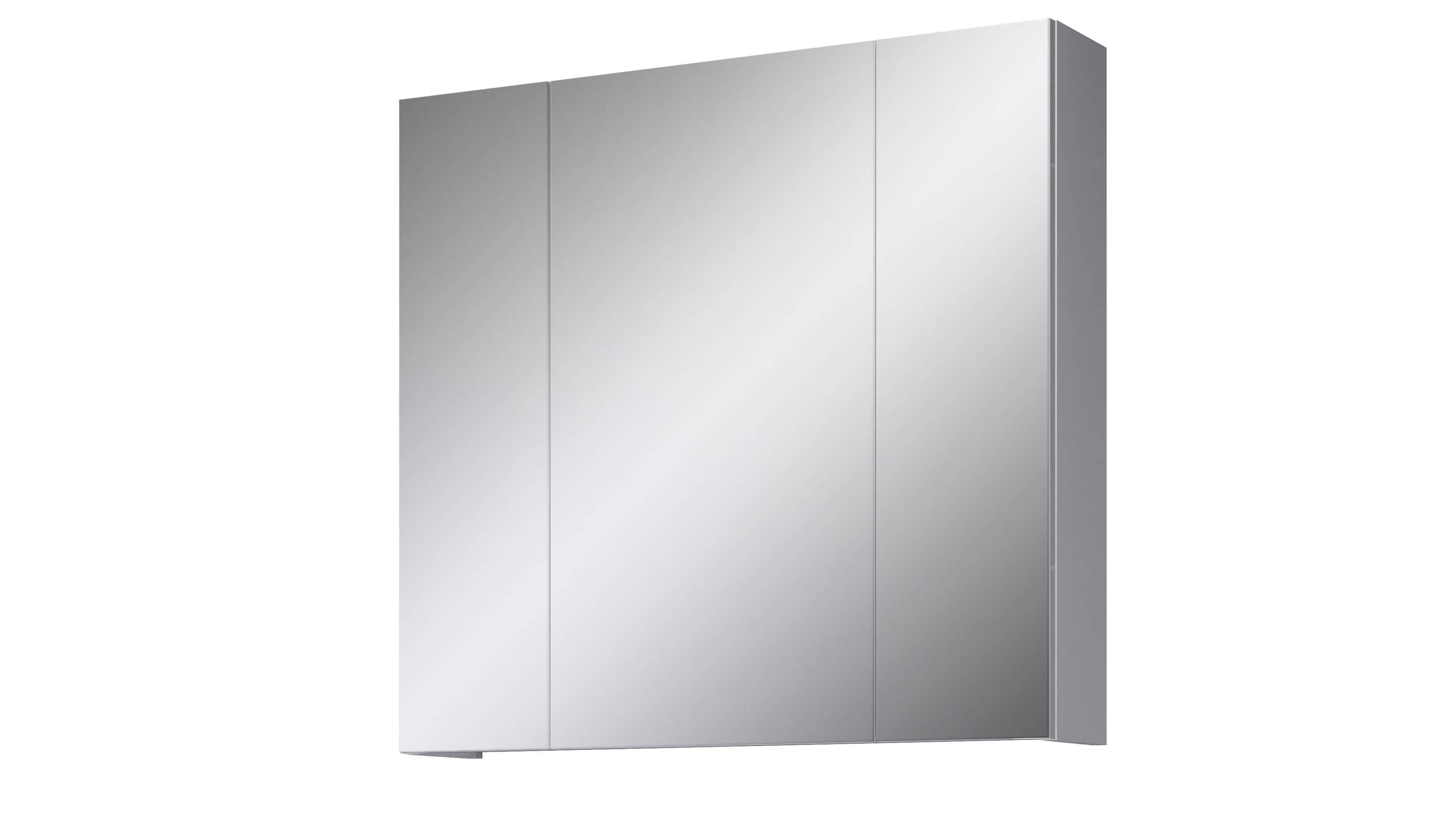 Spiegelschrank weiß hochglanz - 75 x 80 cm - DEVON