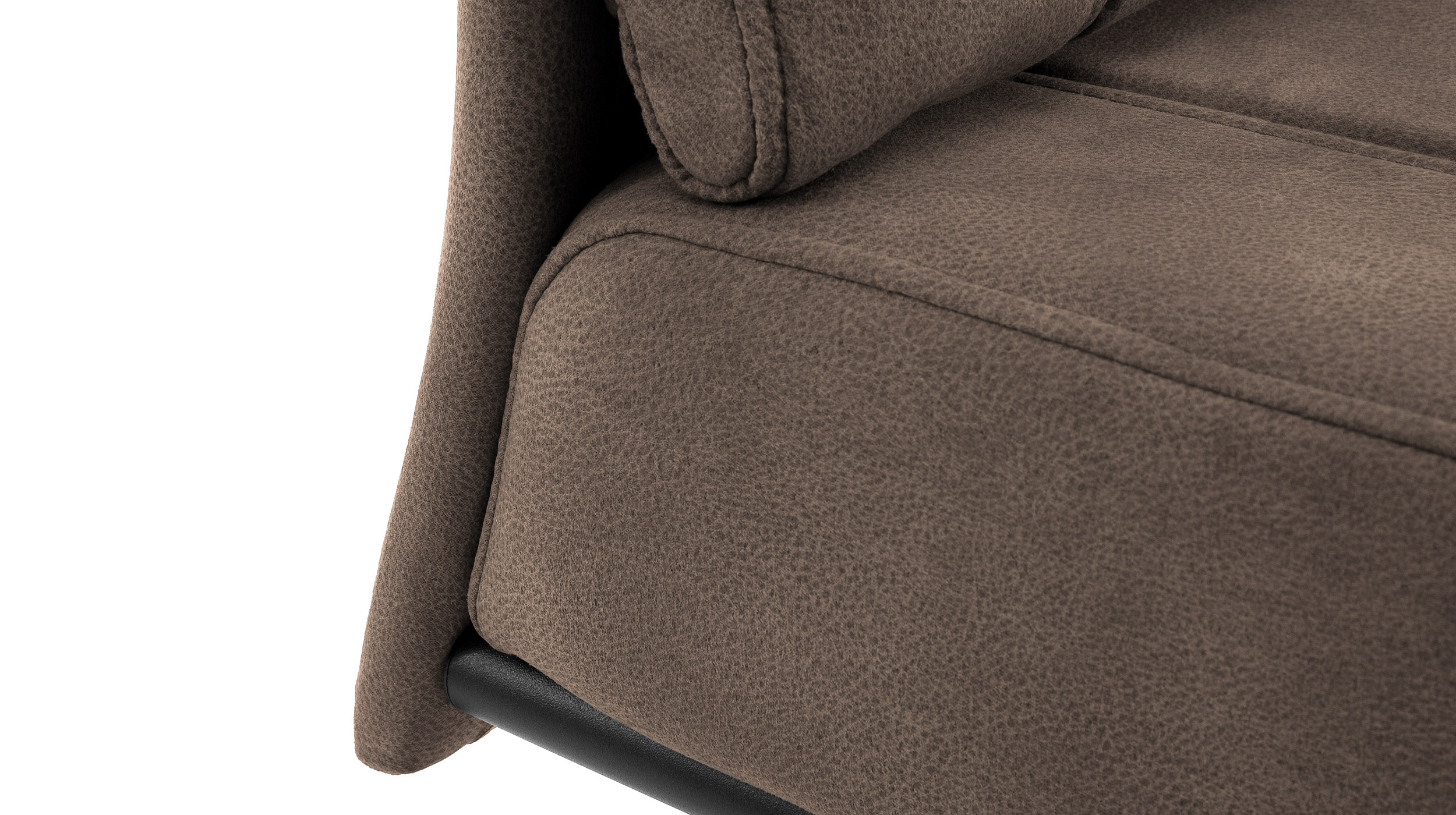 Schwingstuhl braun mit Taschenfederkern-Polsterung - Luxus Komfortsitz - AZUL