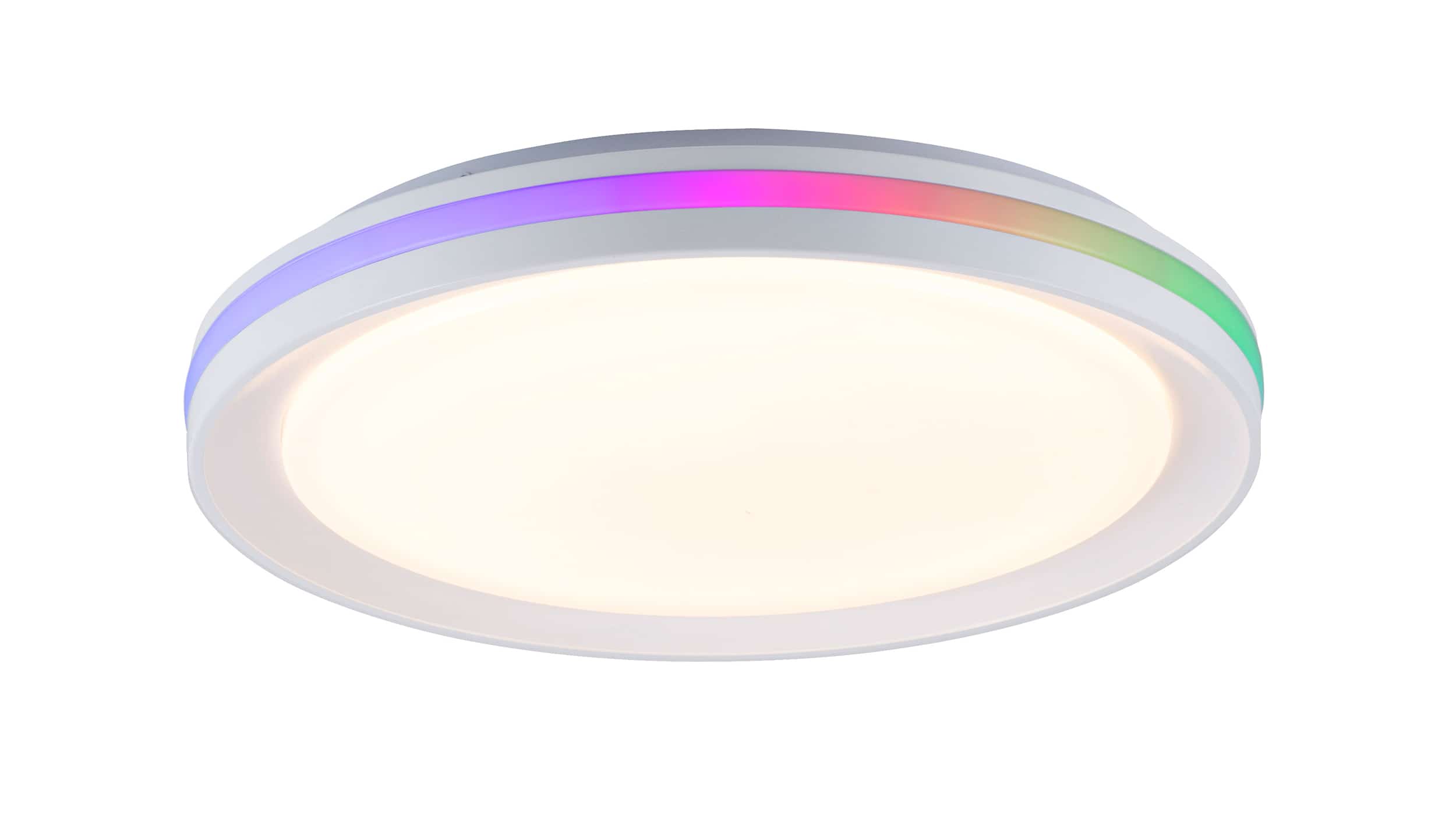 Deckenleuchte LED weiß mit RGB-Farbwechsel rund - RIBBON