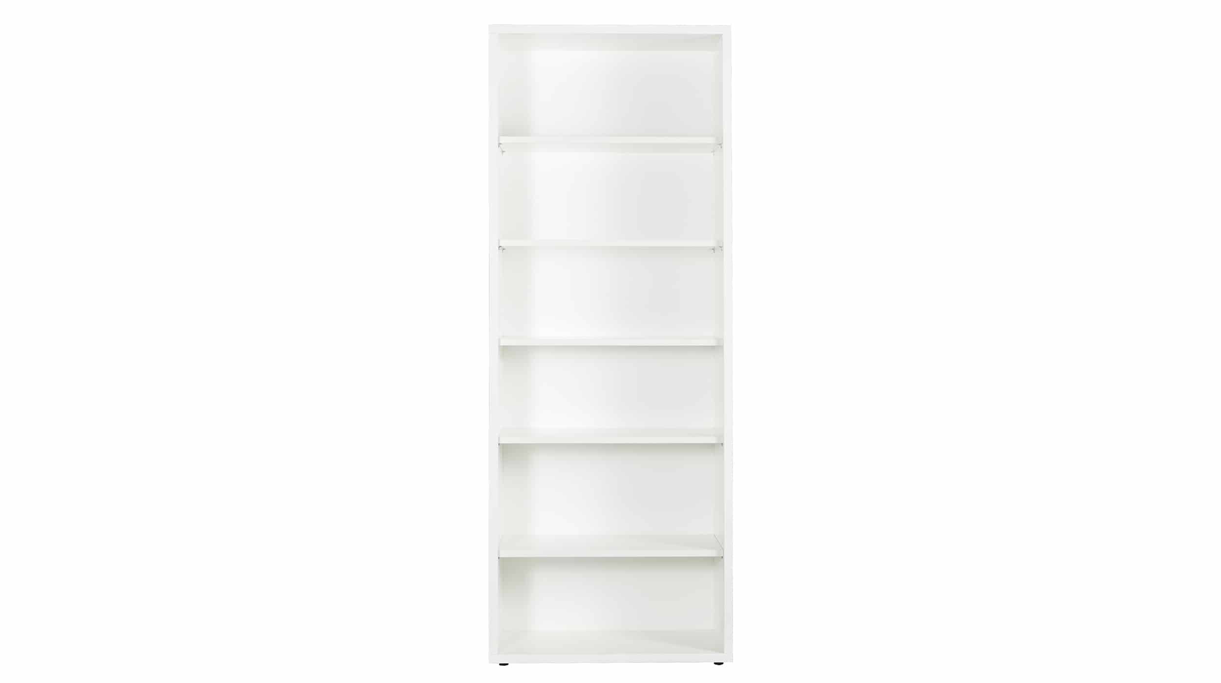 Bücherregal Büroregal weiß hochglanz 82 x 217 cm - DISEGNO