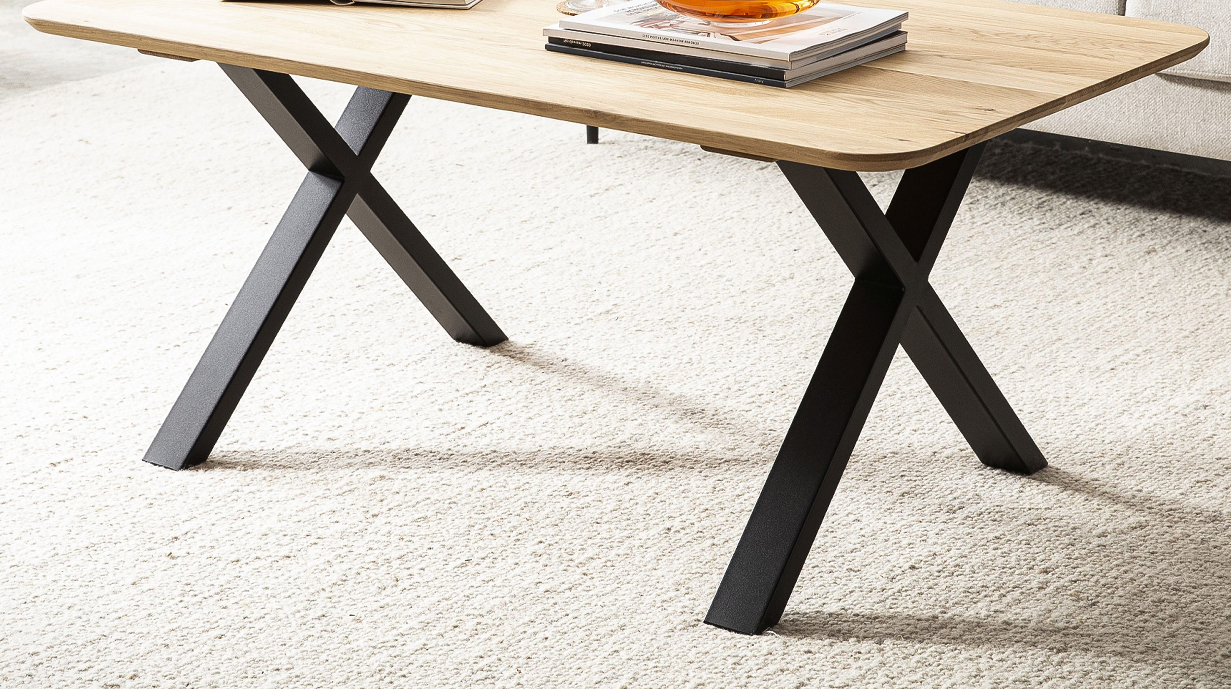 Couchtisch Eiche massiv geölt - 115 x 65 cm - MARKO