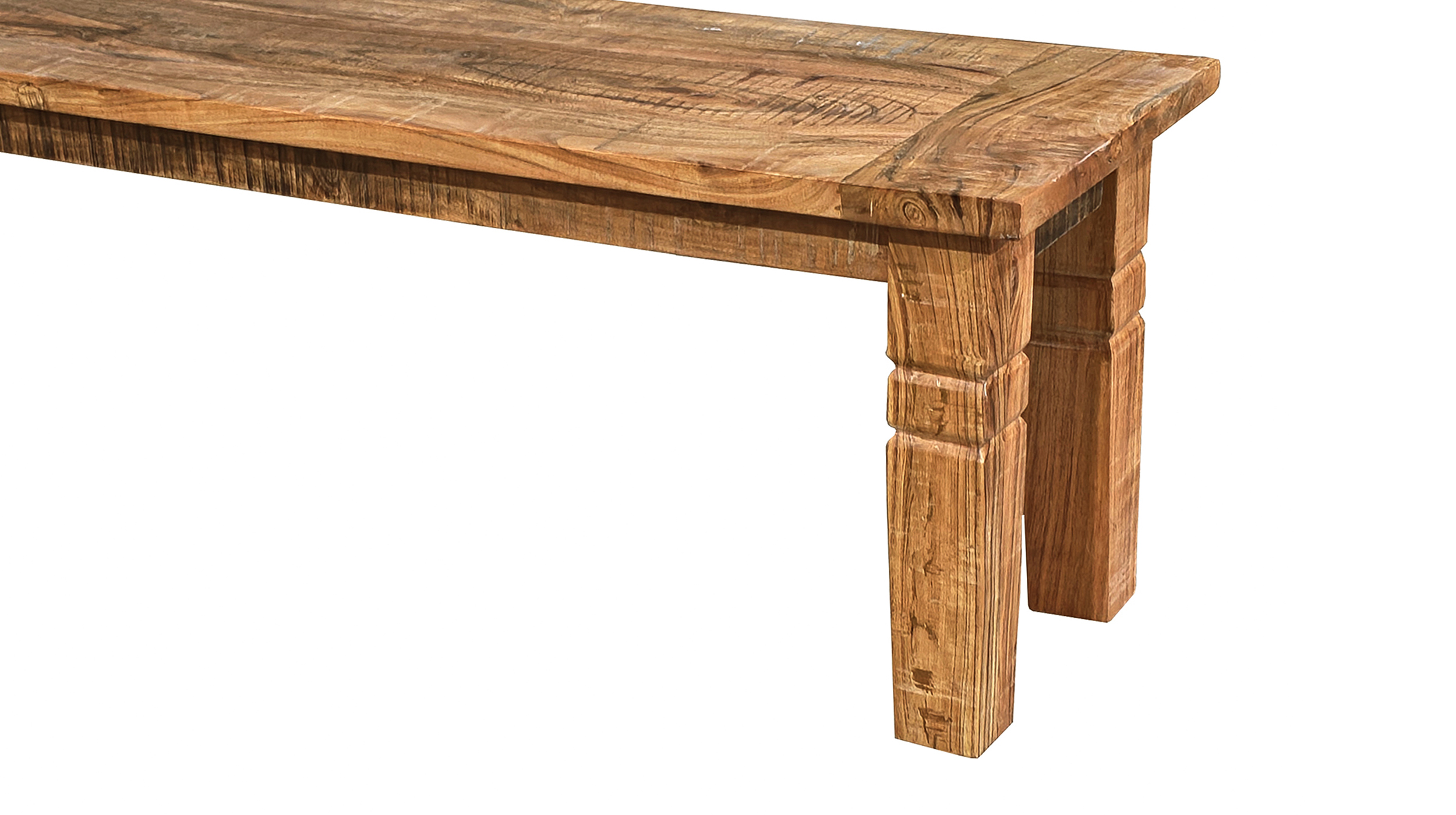 Sitzbank 160 cm Akazie massiv lackiert montiert - Bank - ACANO