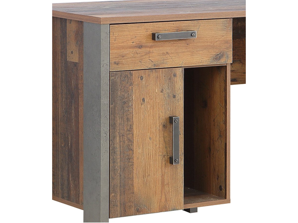 Schreibtisch Old Wood Vintage Beton Grau 127 cm - CLIF