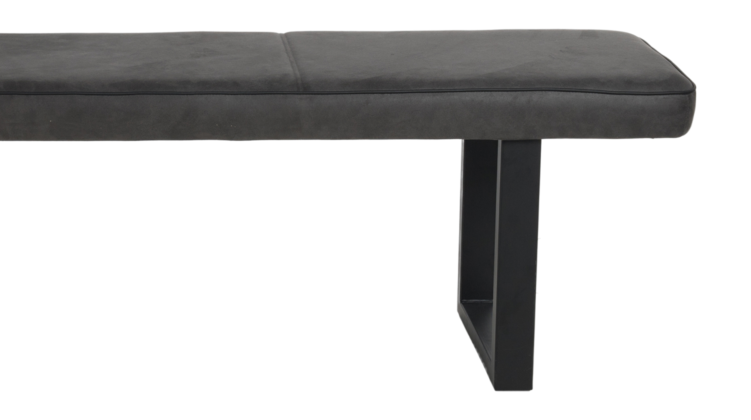 Sitzbank 180 cm Microfaser anthrazit Bank - TARA